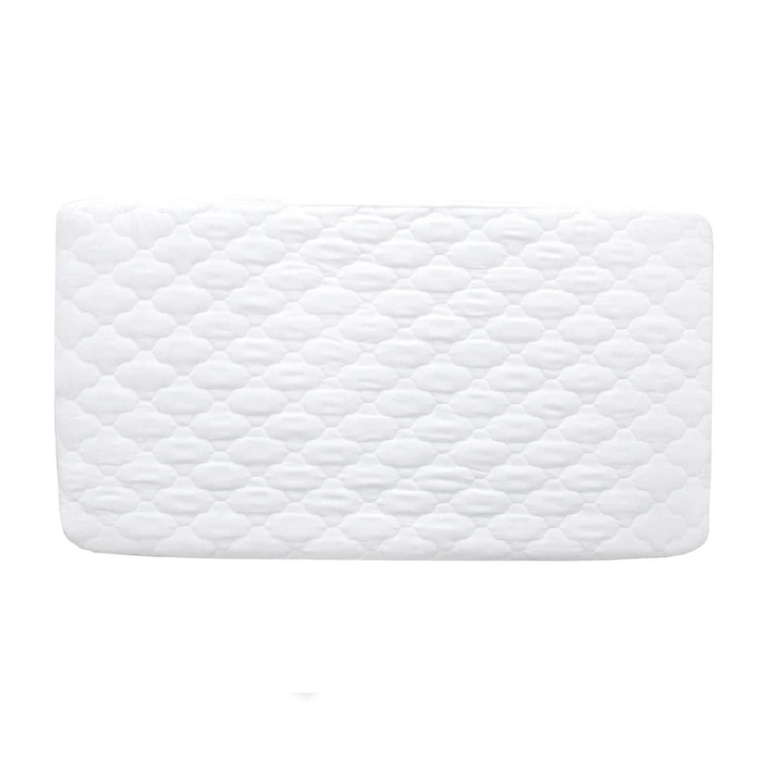 LuxusKollektion Betthusse Matratzenschoner Reisebett wasserdicht 89x38cm gesteppt weiss
