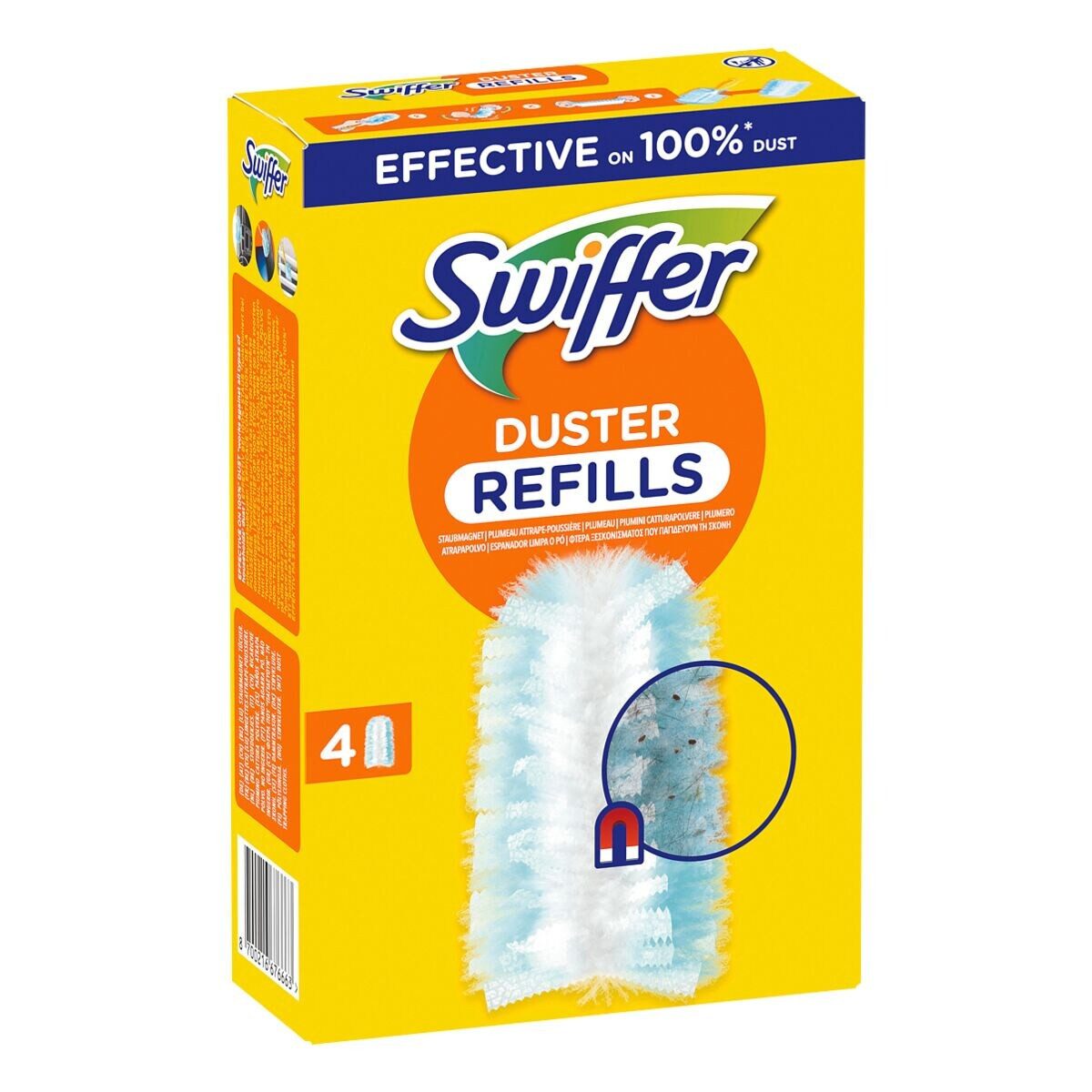 Swiffer Staubwischer Duster Staubmagnet, 4 Staubtücher