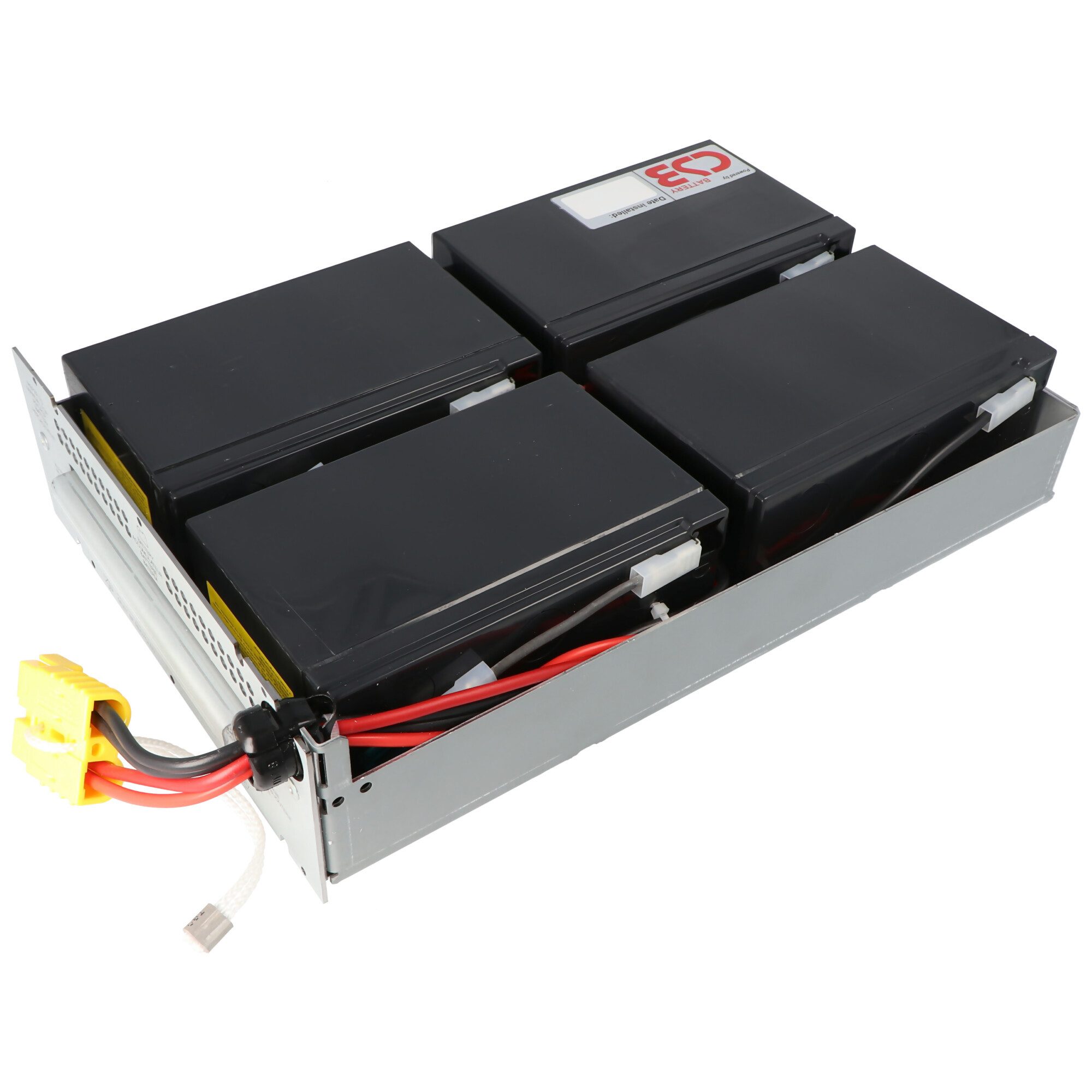 CSB Nachbau Akku exakt passend für den APC-RBC24 Akku vormontiert mit Kab Akku 7200 mAh (12,0 V)