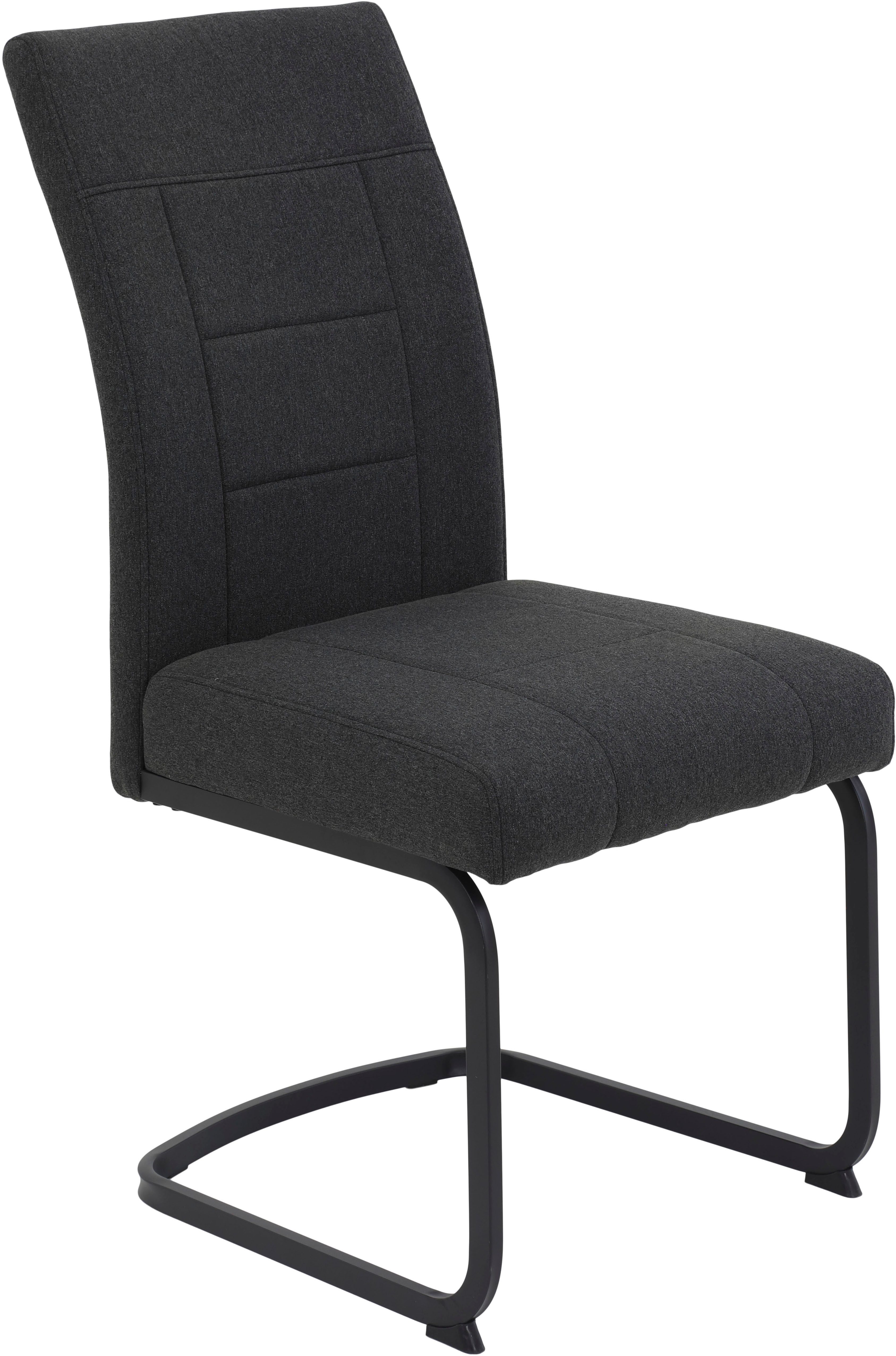 HELA Freischwinger BRINDISI, Esszimmerstuhl (Set, 2 St), XL-Sitz,Federkorb,140kg belastbar,Zertifizierter "Waterfree" Stoff