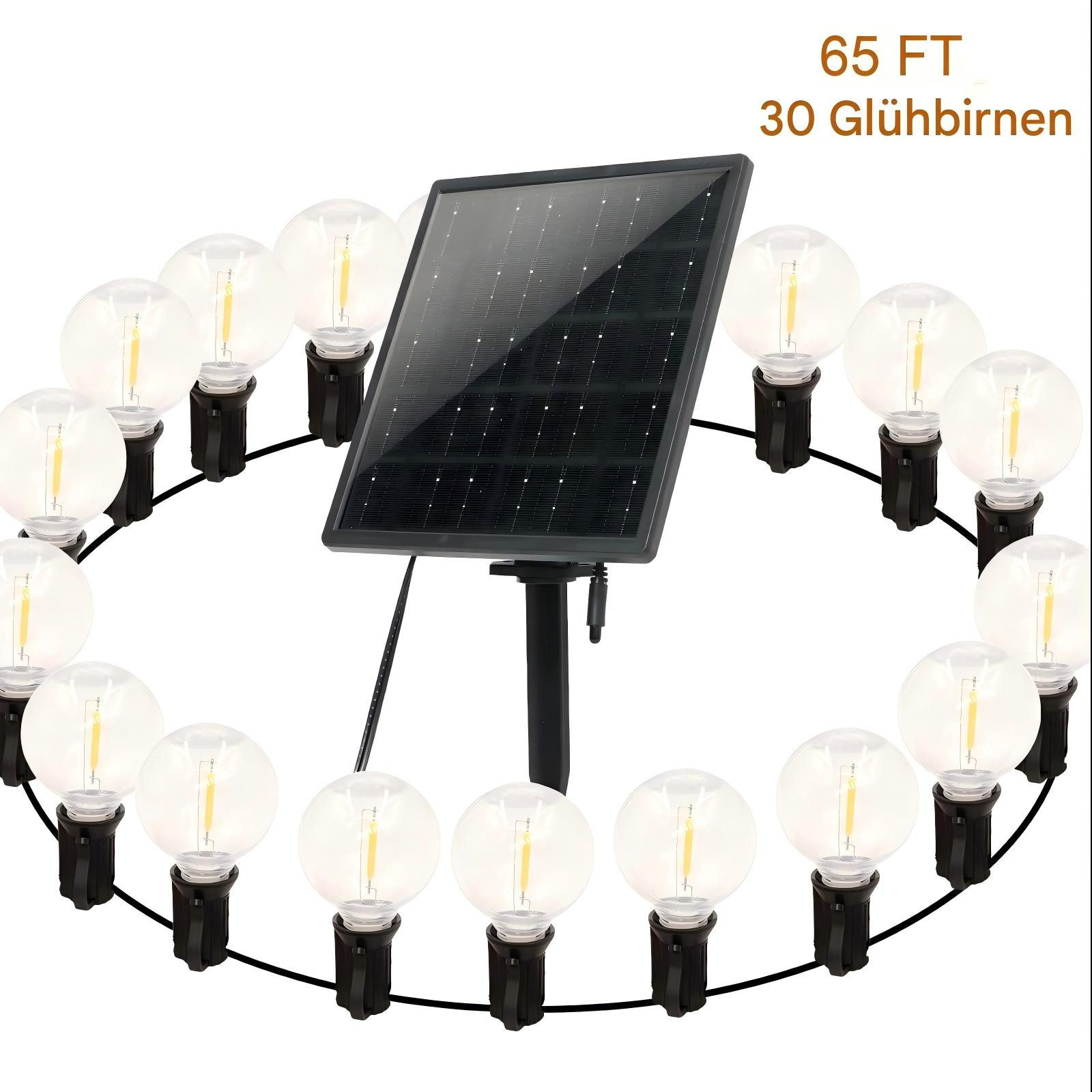 Tukrool LED Solarleuchte LED-Solarleuchten,8 Modi anpassen,LED-Lichterkette günstig online kaufen