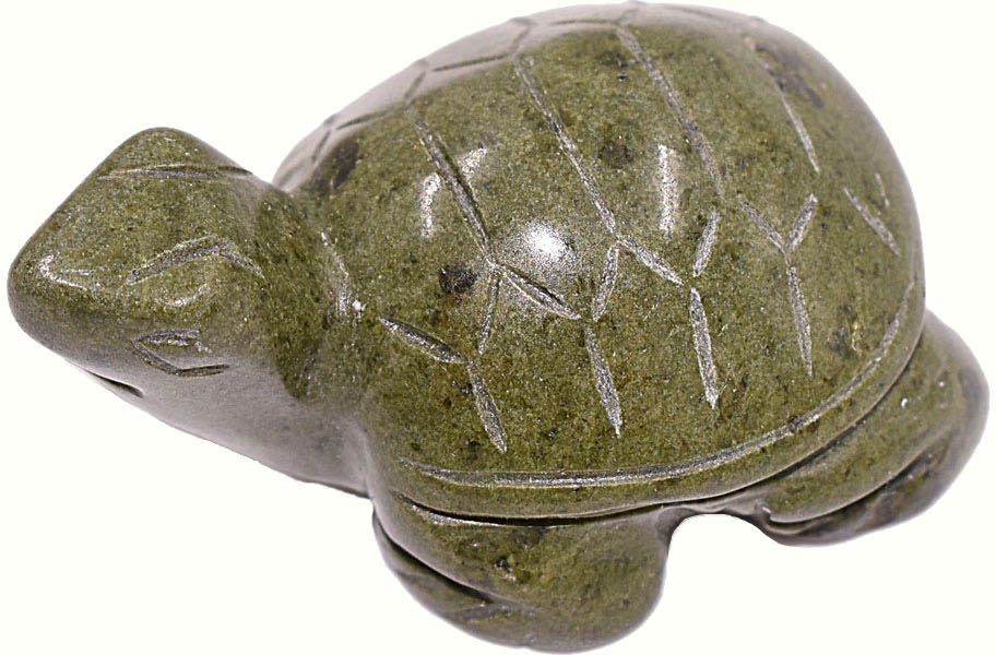 Firetti Tierfigur Schmuck Geschenk Dekofigur Farbstein Edelstein  Schildkröte Jade (1 St), Perfekt zu jedem Anlass - Geburtstag, Weihnachten!