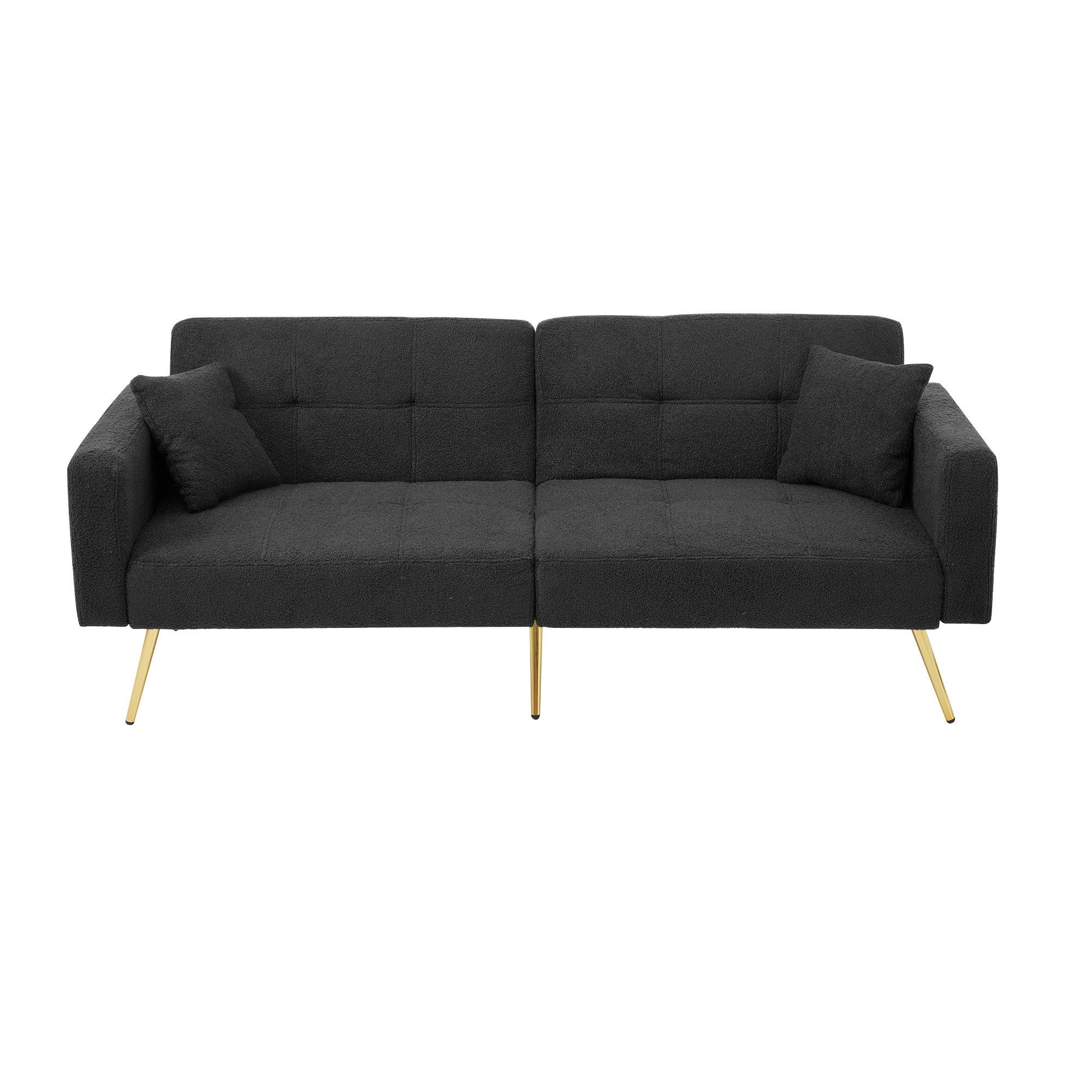 Merax Schlafsofa, mit Bettfunktion, Bettsofa, Klappsofa, Gästebett