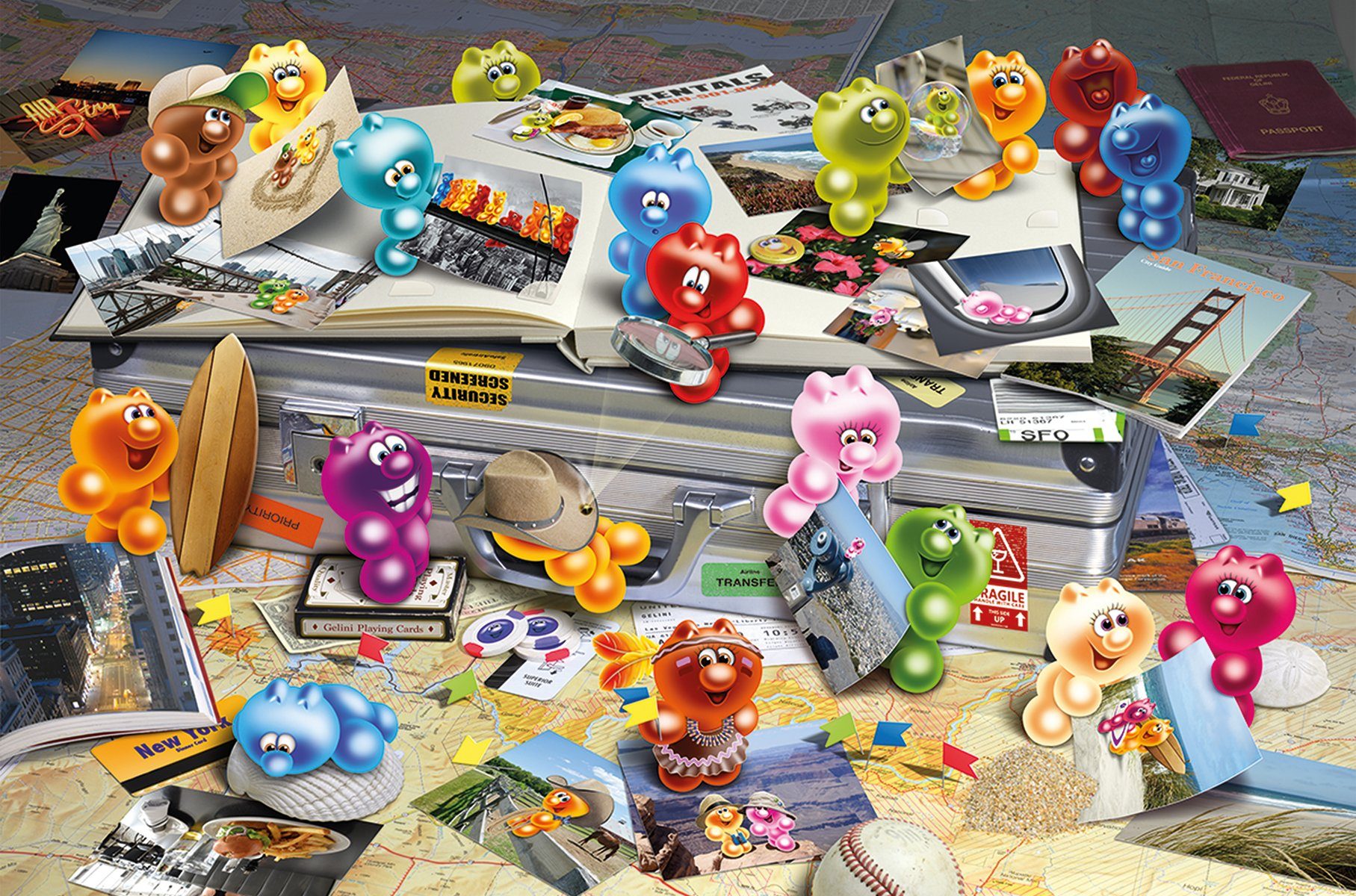 Ravensburger Puzzle Ravensburger, Gelini auf Reisen 3000 Teile Puzzle, 3000 Puzzleteile, Made in Europe
