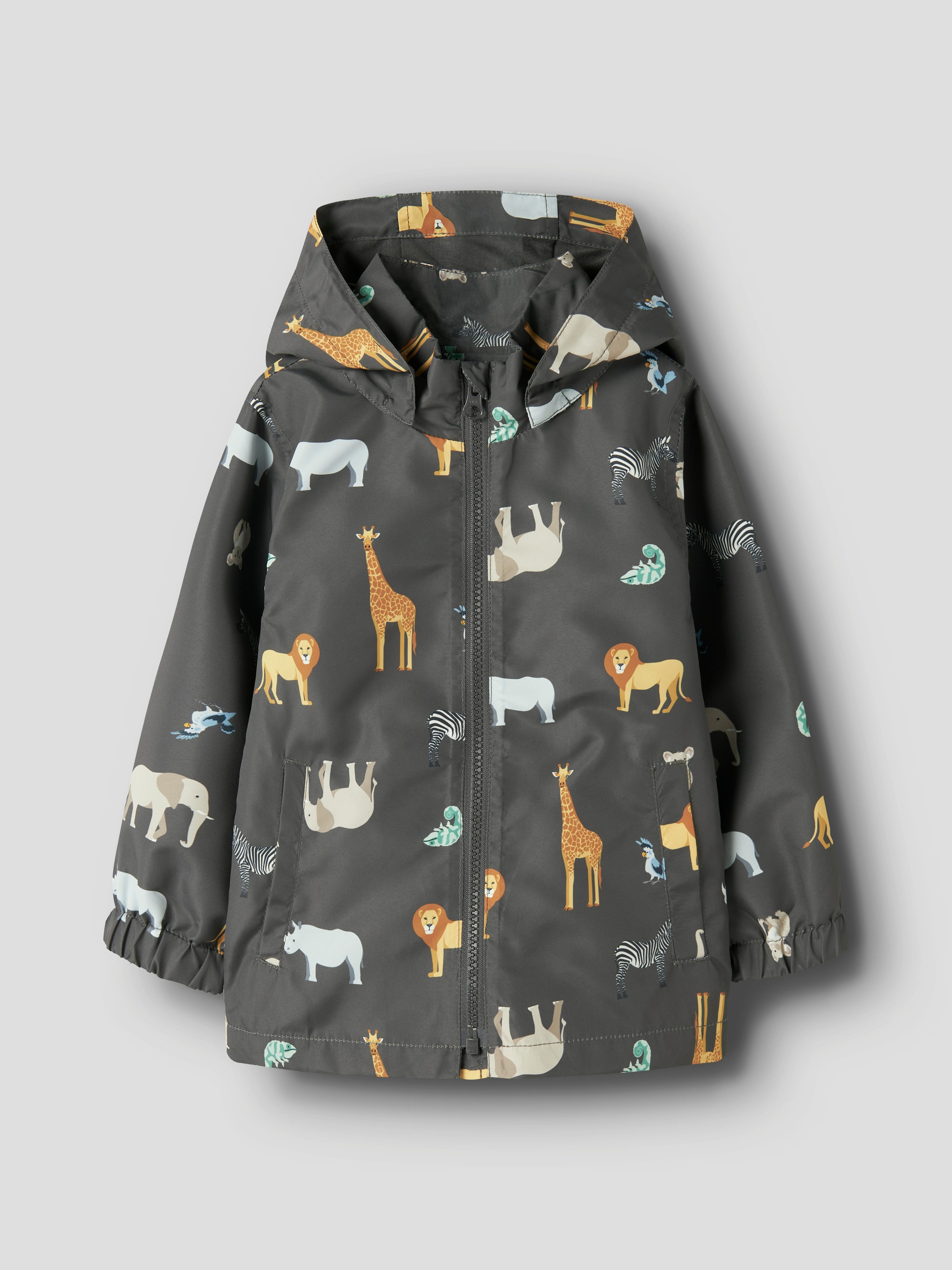 Name It Outdoorjacke NMMMAX JACKET LI AOP NOOS reflektierende Details, wasserabweisend