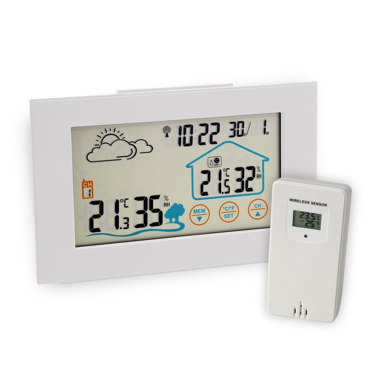 Wetterstation Digitale Wetterstation, Funk-Wetterstation, Klimamessgerät