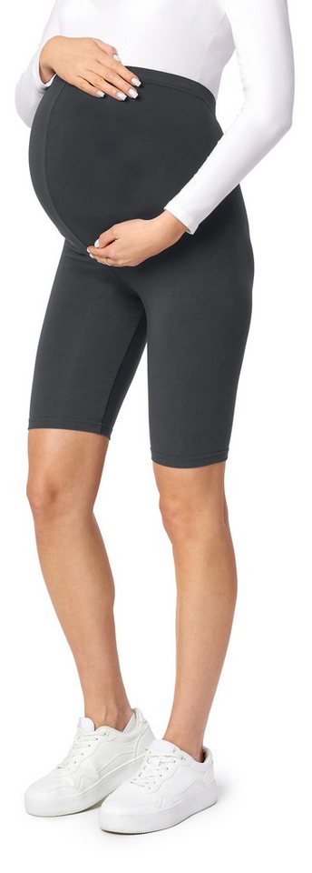 Be Mammy Umstandsleggings Damen Kurze Leggings BE-04 (1-tlg) aus Viskose