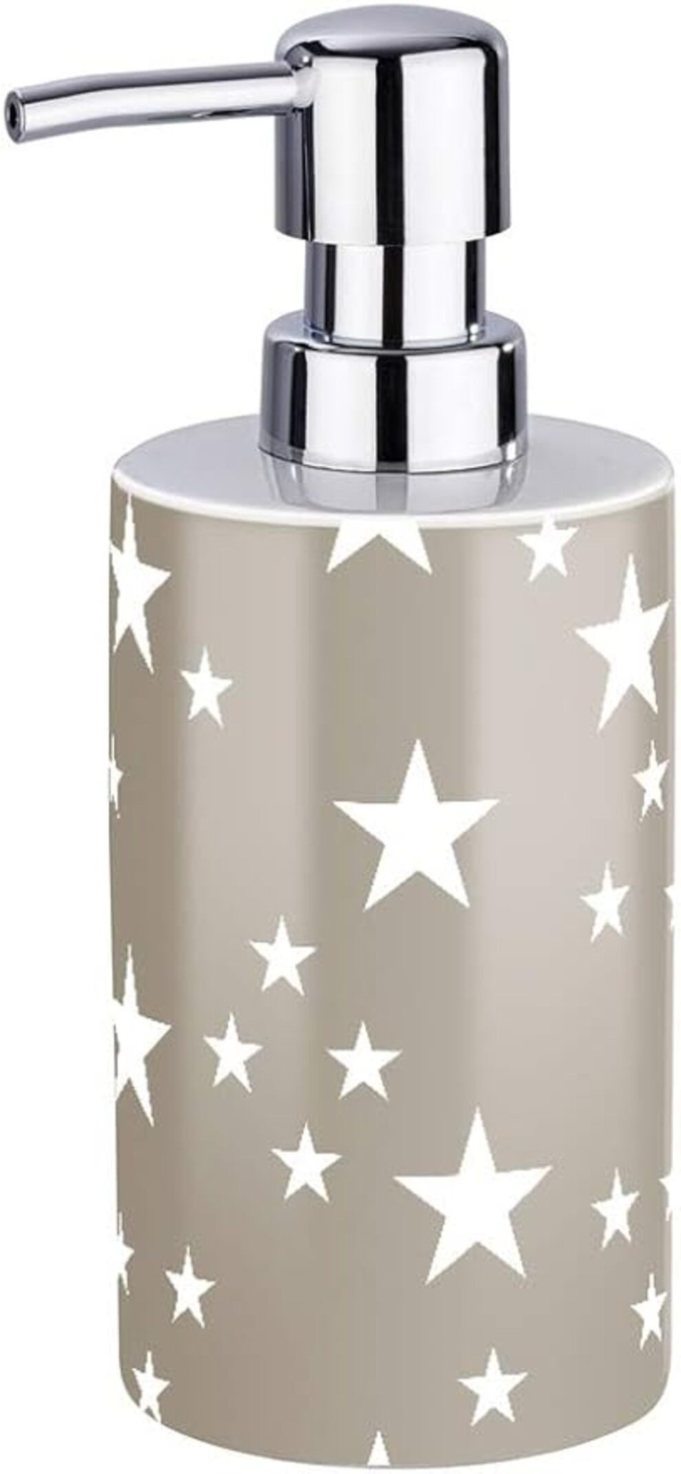 WENKO Дозаторы мыла Дозаторы мыла Spülmittel-Spender 0.38 LTaupe Keramik 8.5 x 18 x 7 cm