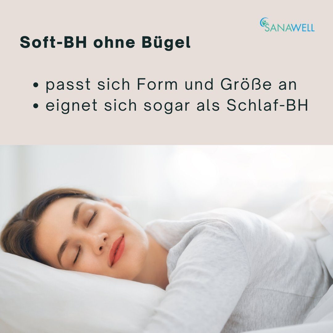 Medosan Entlastungs-BH Soft-BH ohne Bügel, mit Frontverschluss, verschiedene Farben – Bild 3 von 5