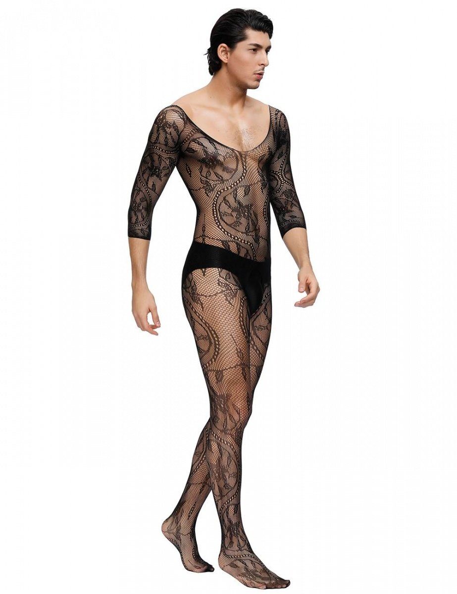 Lau-Fashion Lange Unterhose Spitze Strapse Transparenz günstig online kaufen
