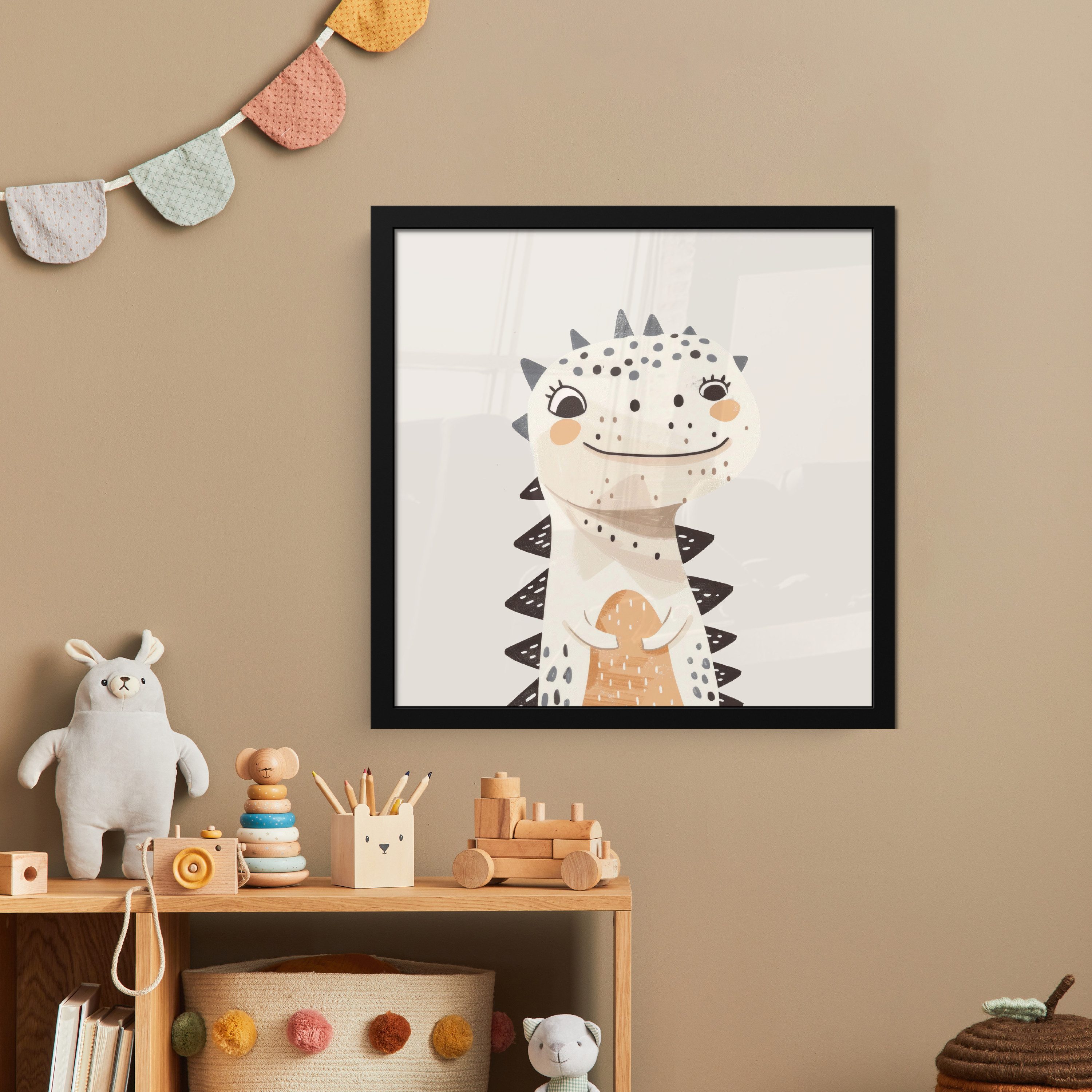 MuchoWow Poster Dinosaurier - Pastellfarben, (1 günstig online kaufen
