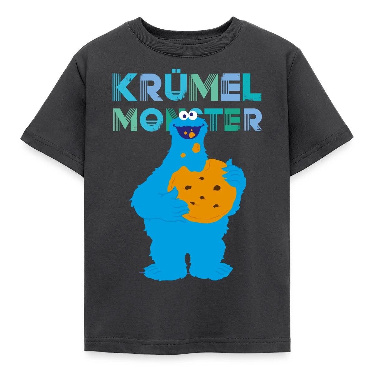 T-Shirt Sesamstraße Krümelmonster Riesencookie Kinder T-Shirt