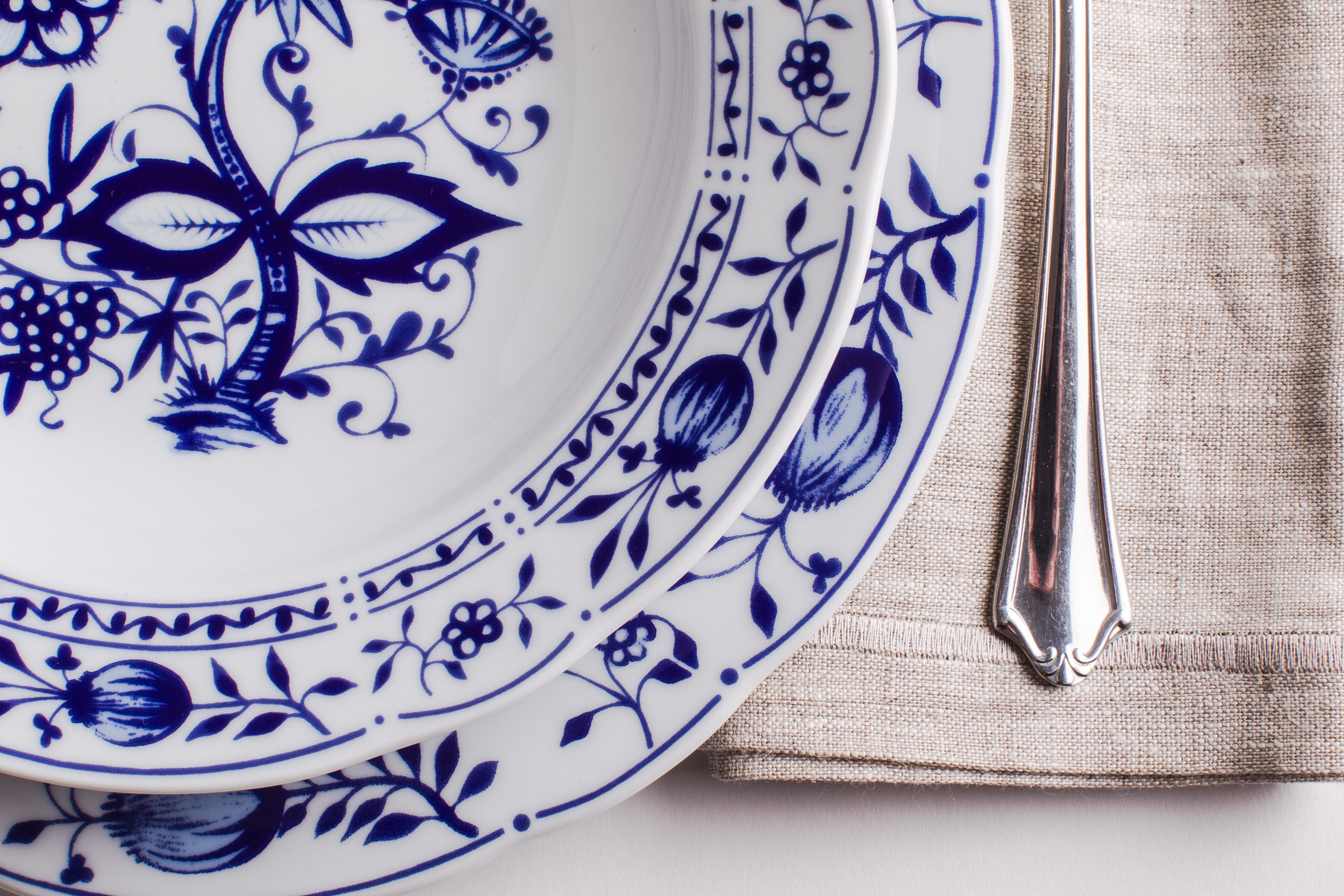 KAHLA Tafelservice Zwiebelmuster 12tlg. (12-tlg), 6 Personen, Porzellan, Made in Germany