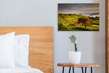 OneMillionCanvasses® Leinwandbild Sonnenuntergang in Irland, (1 St), Wandbild Leinwandbilder, Aufhängefertig, Wanddeko, 30x20 cm