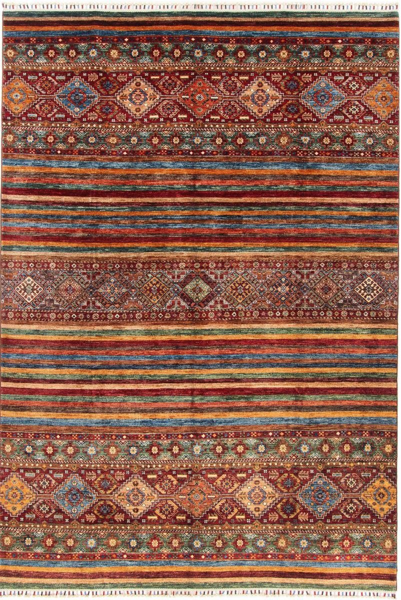 Orientteppich Arijana Shaal 210x306 Handgeknüpfter Orientteppich, Nain Trading, rechteckig, Höhe: 5 mm