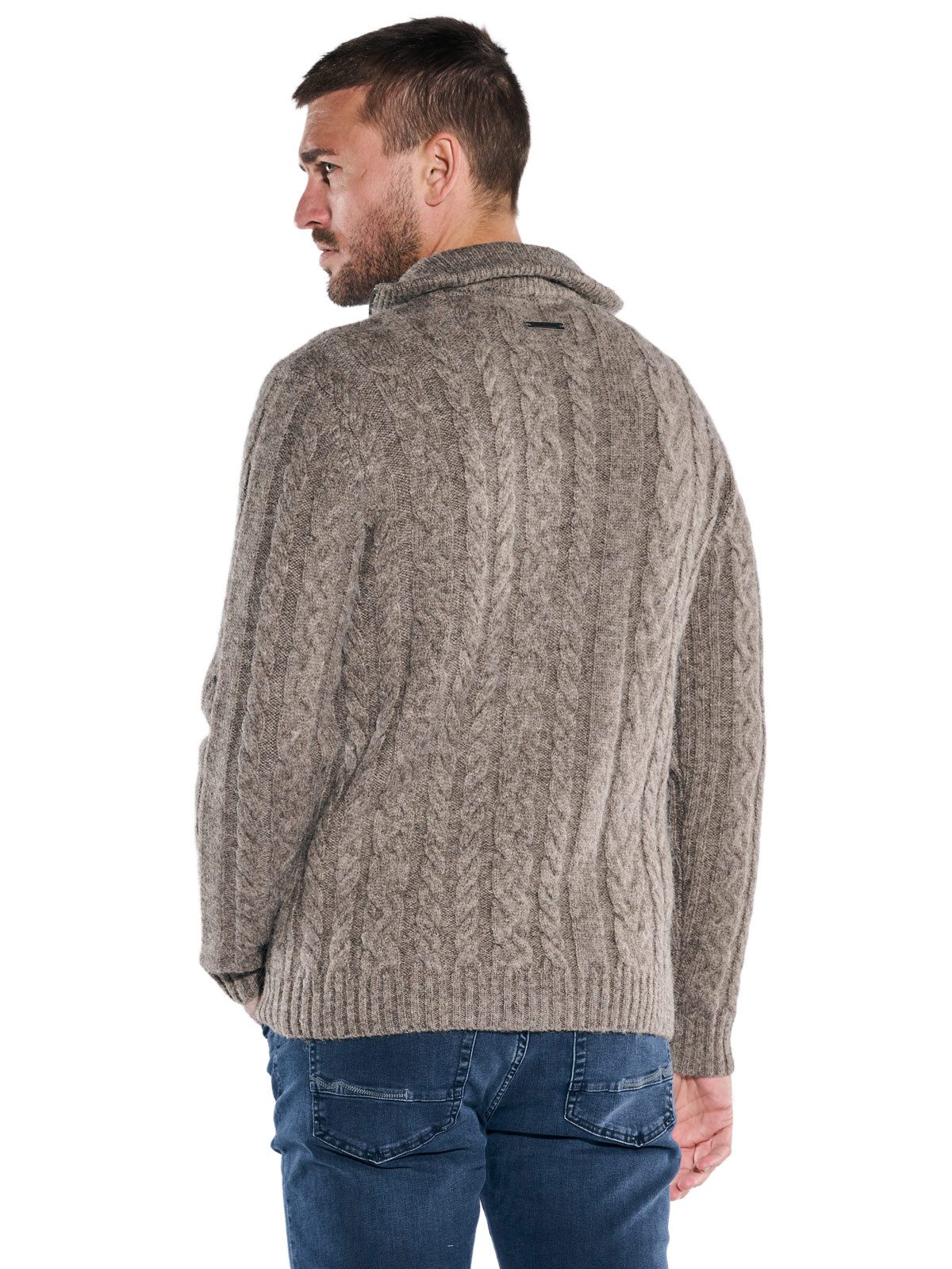 emilio adani Stehkragenpullover emilio adani Herren Pullover mit Troyerkrag günstig online kaufen