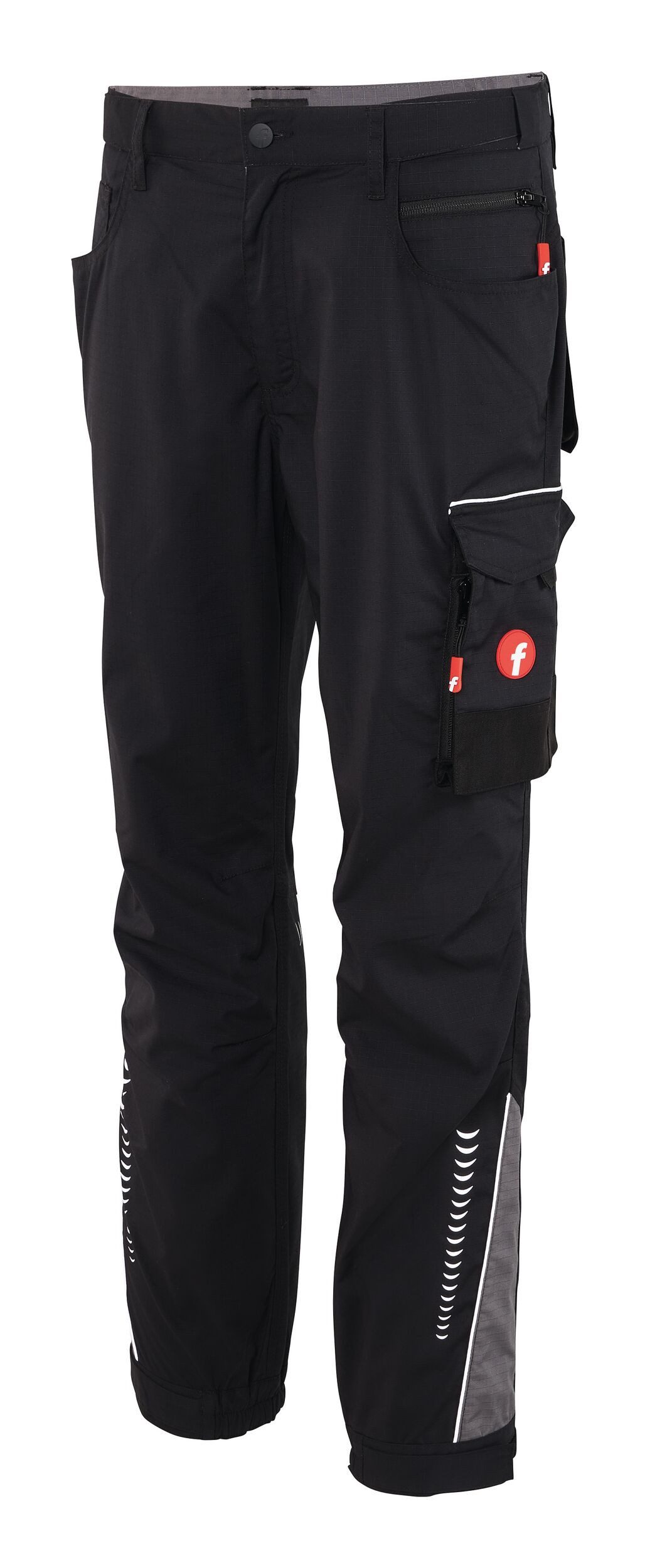 fortis Arbeitsbundhose Herren-Cargohose Performance schwarz/grau