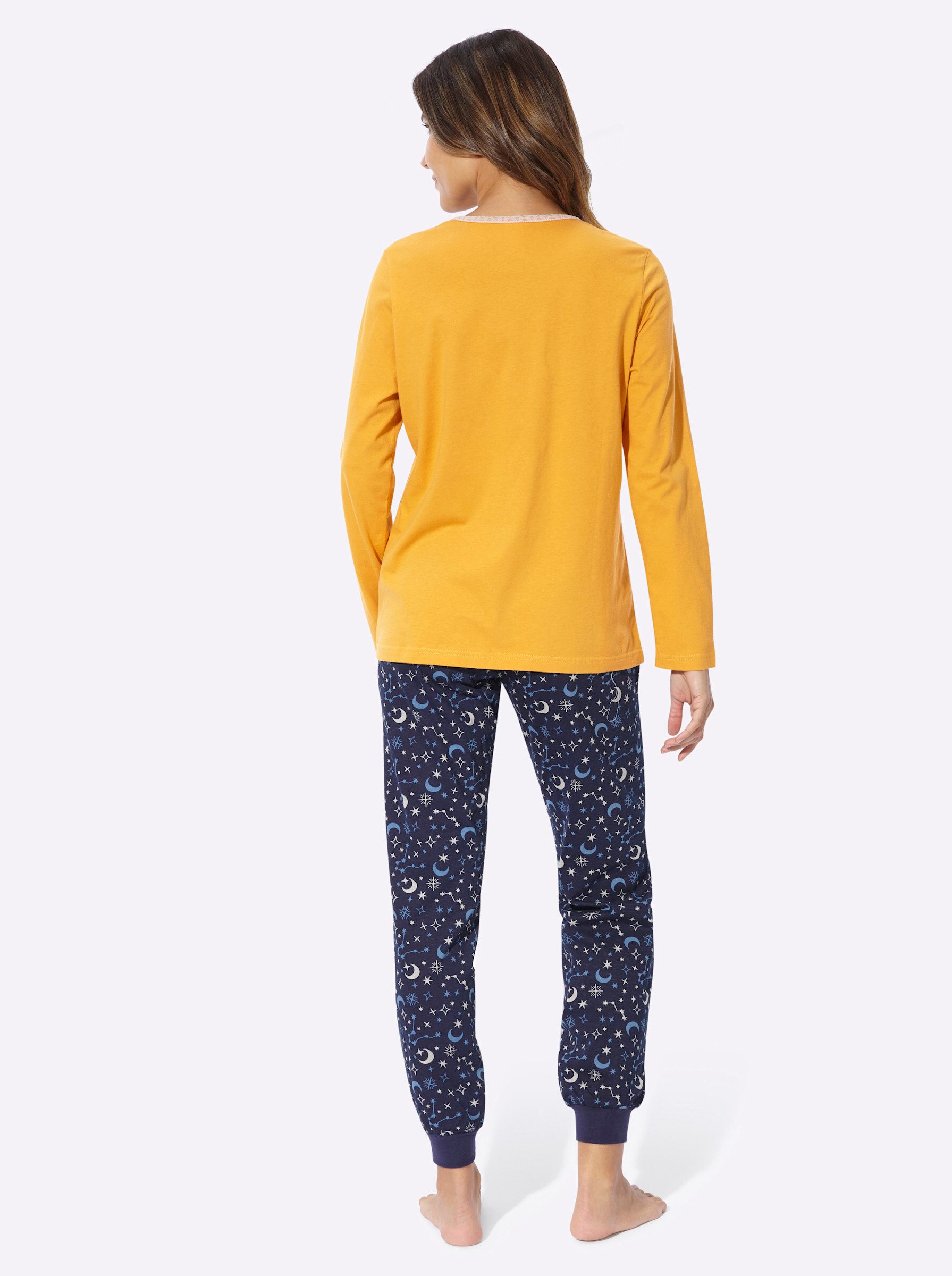 Sieh an! Schlafanzug Schlafanzug Langarm .