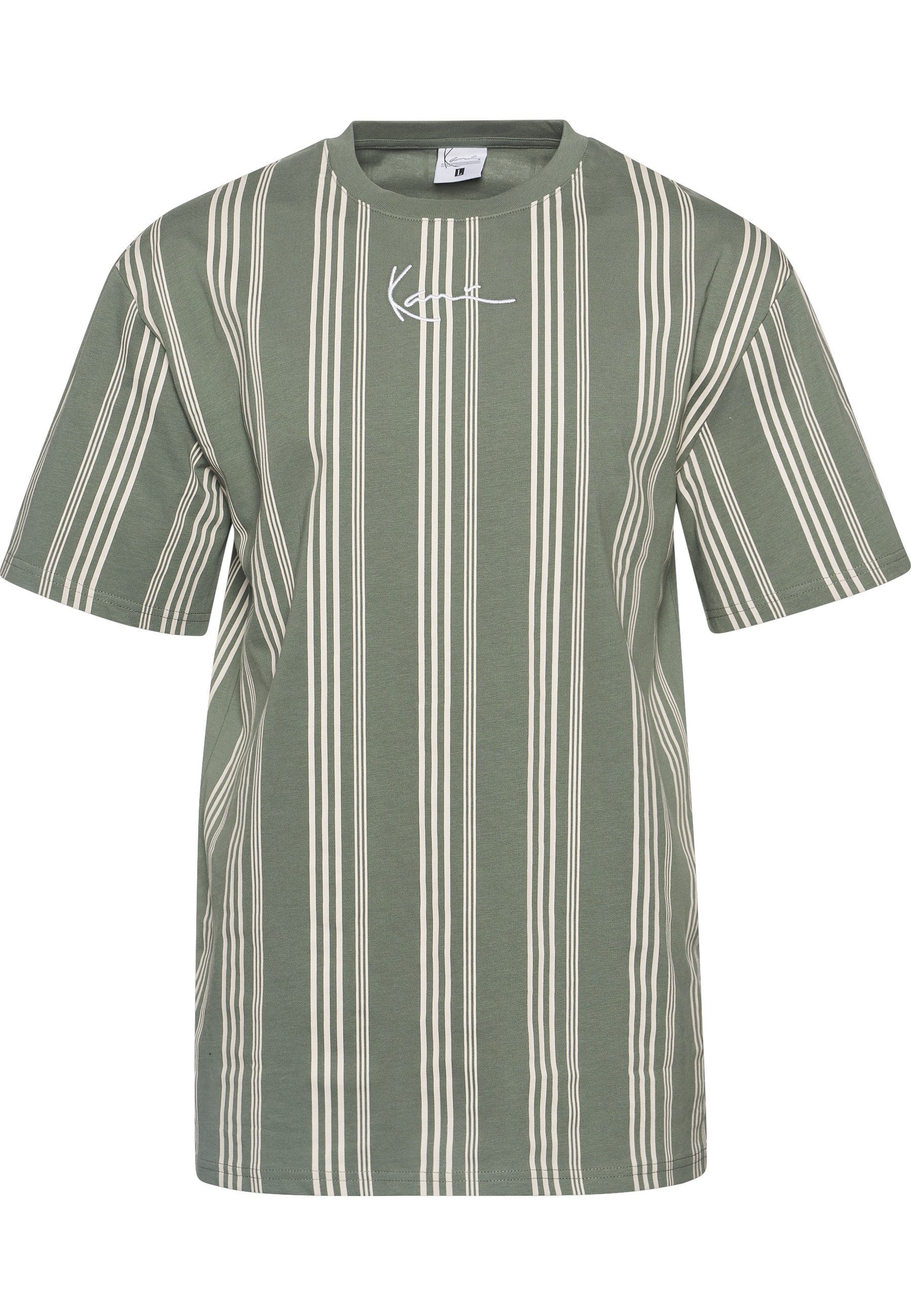 T-Shirt Karl Kani Herren KM233-025-1 KK Small Signature Striped Tee