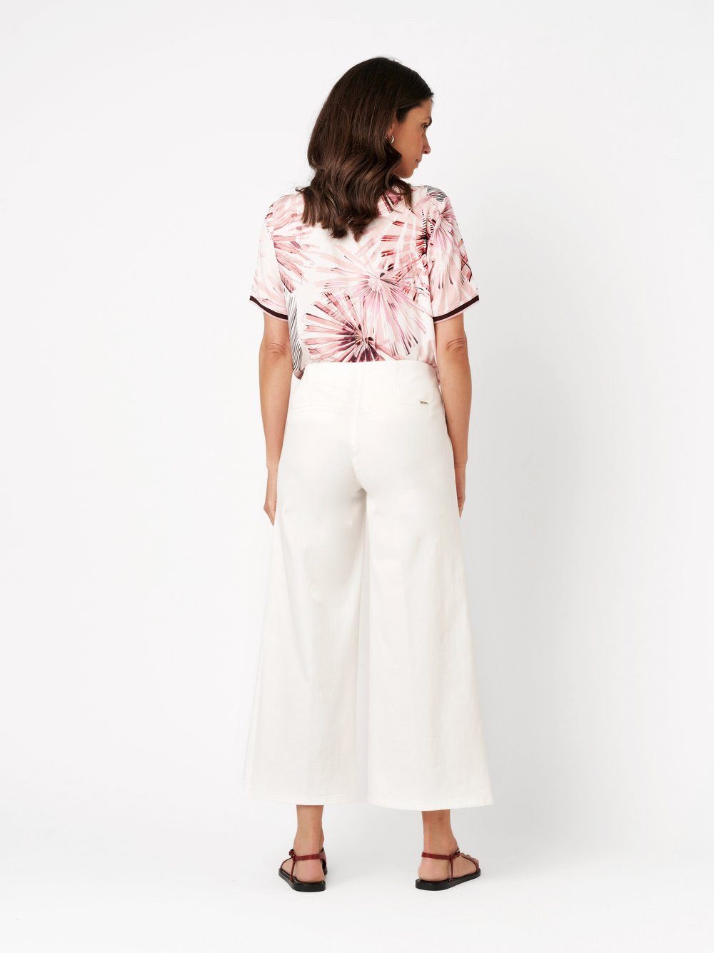 TONI Culotte mit extra weitem Beinverlauf und Bügelfalte, Stretch