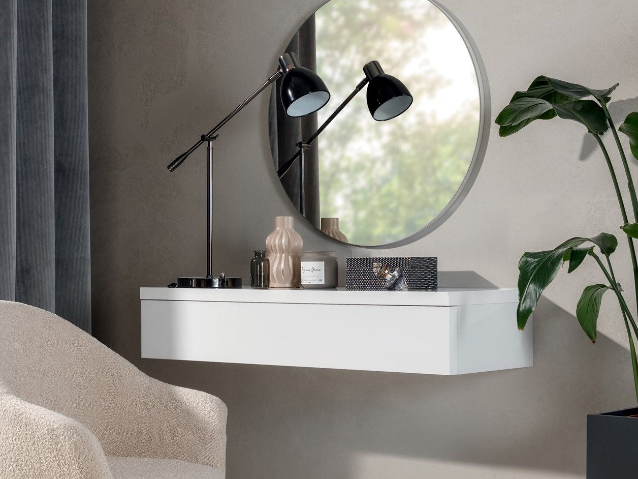 Beautysofa Schminktisch NIVARO mit 1 Schublade (kompakt & modern, Hängender günstig online kaufen