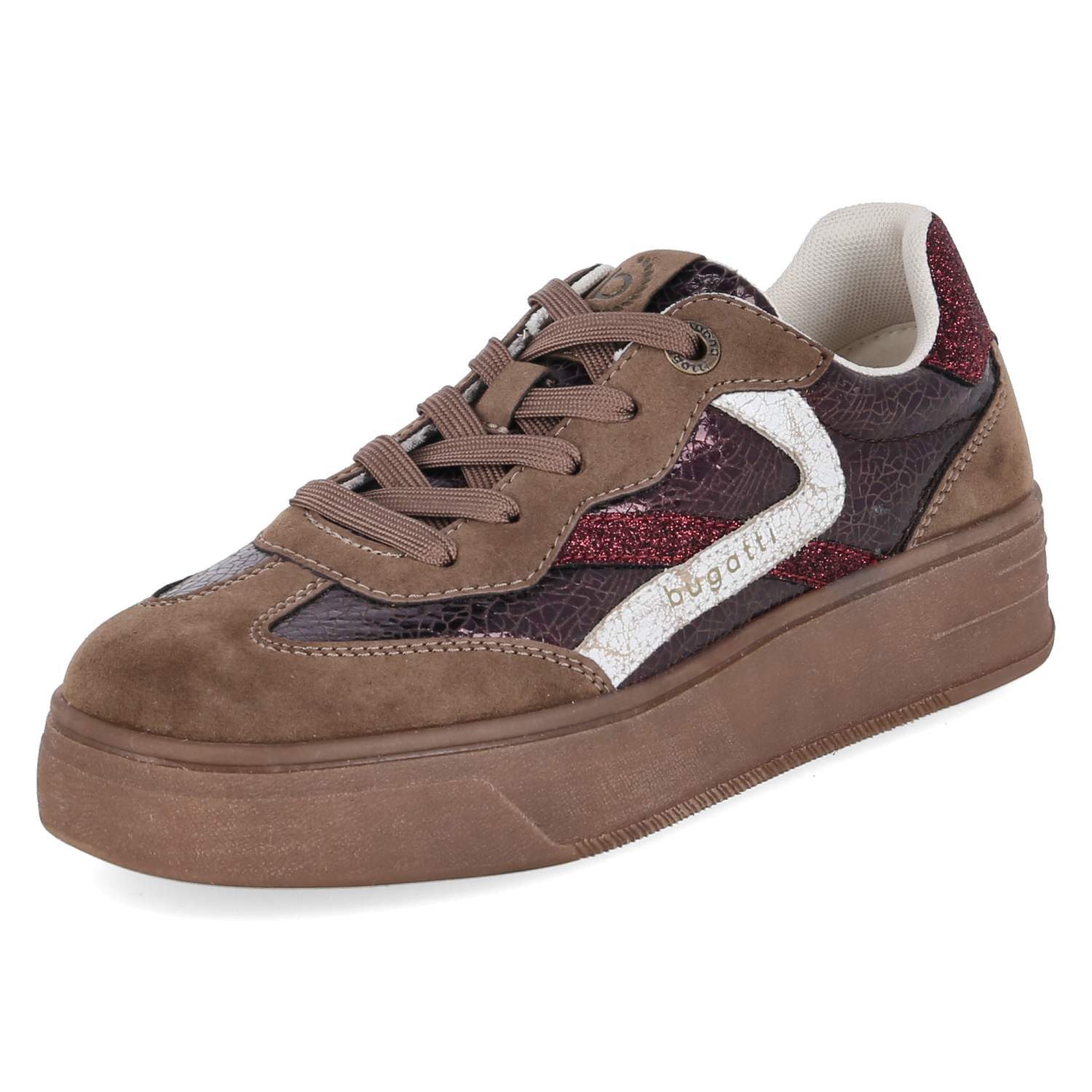 bugatti Bugatti 435AVA045569-1481 Damen Textil & Synthetik brown Schnürschuh