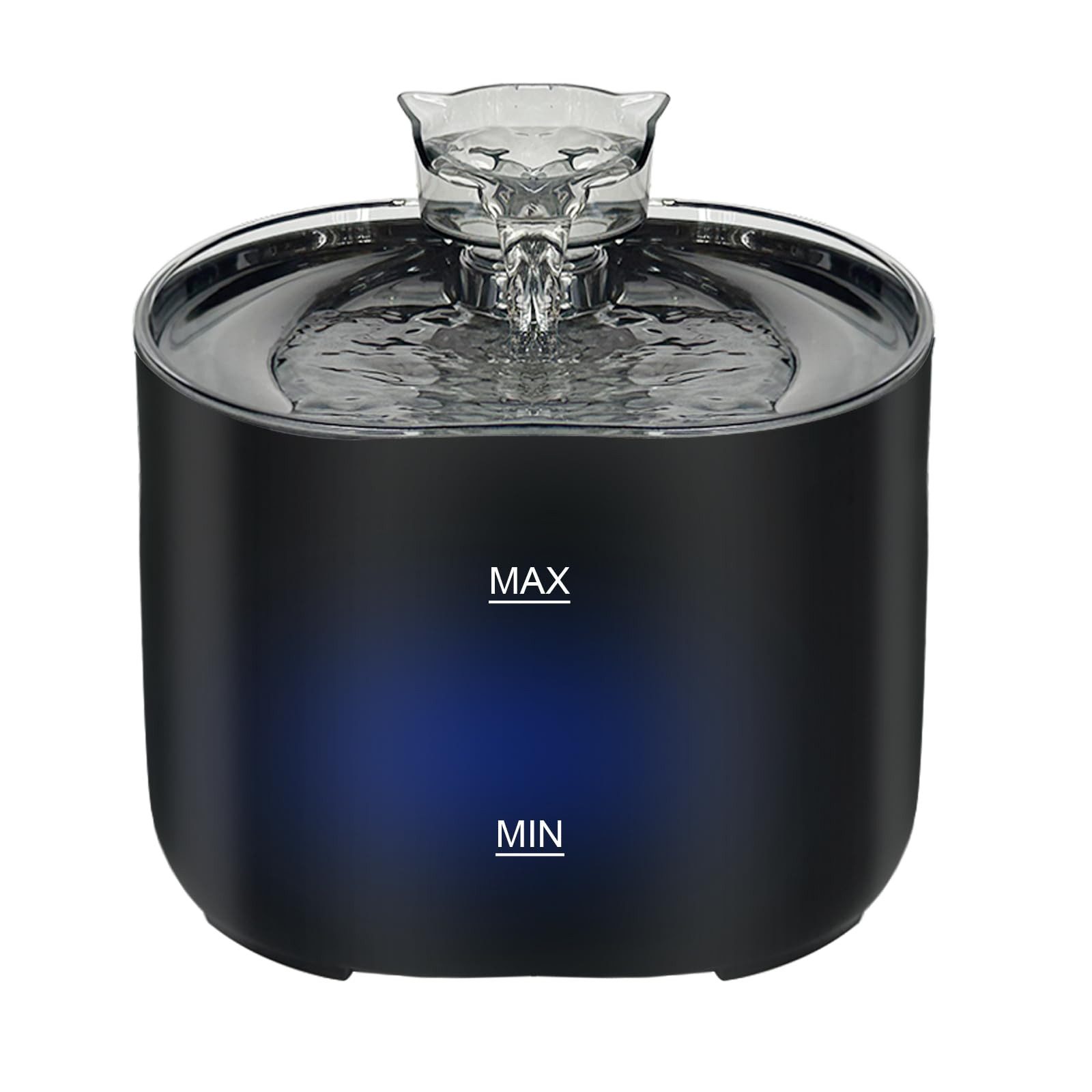 Trinkbrunnen Katzenbrunnen Trinkbrunnen Für Katzen Hunde Wasserspender 2.2L, grau