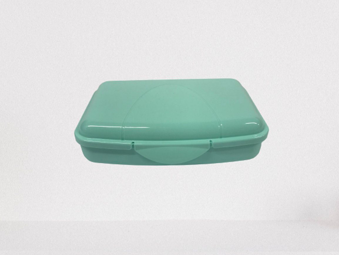 Lomatek Lunchbox flache Vesperdose 0,5l, Klickverschluß, Snackbox