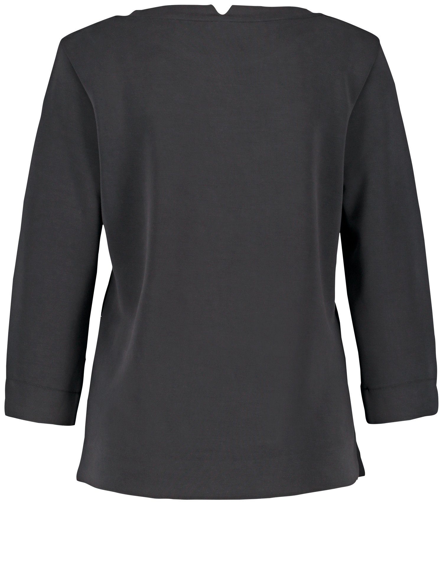 WEBER Jersey aus sandwashed Schwarz 3/4 Arm Shirt GERRY 3/4-Arm-Shirt