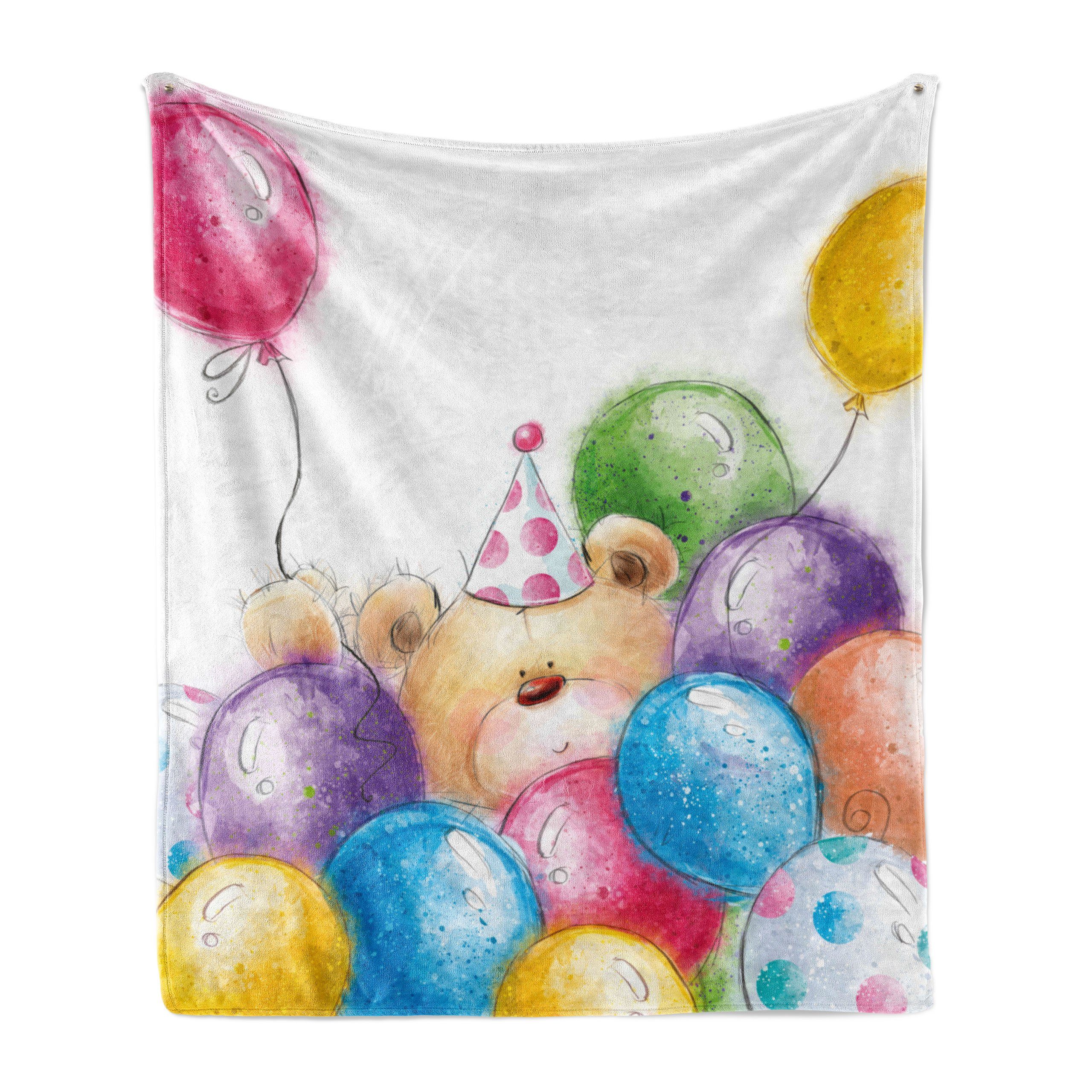 Gemütlicher Abakuhaus, den Geburtstag Wohndecke Außenbereich, Bär Ballons Flüchtiger Innen- und Plüsch für