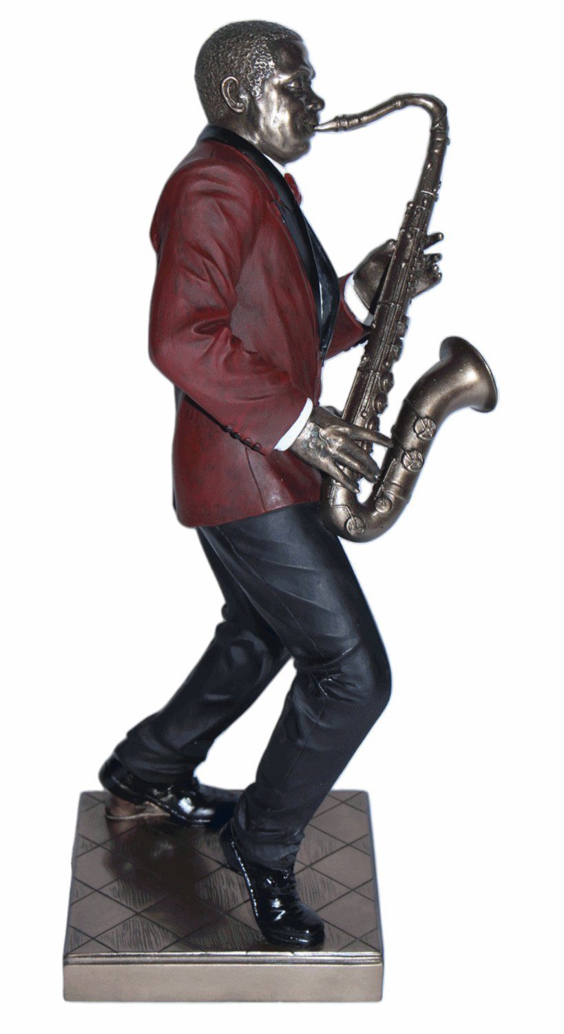 Musiker mit cm 28,5 Band Jazz Saxophonist Parastone Figur H Deko Dekofigur Tenorsaxophon
