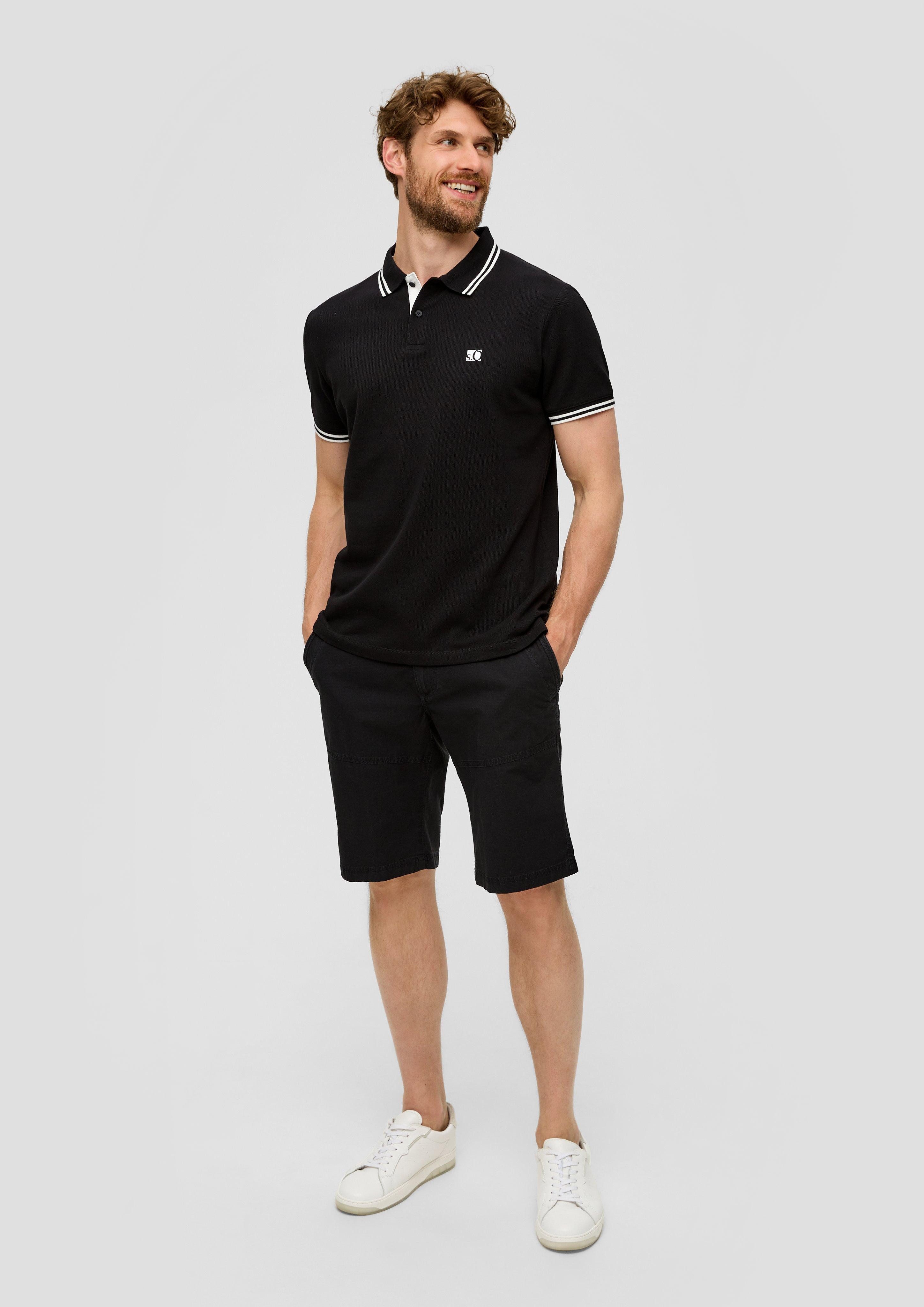 Bermudas Chino-Shorts aus Baumwollstretch mit Straight Leg