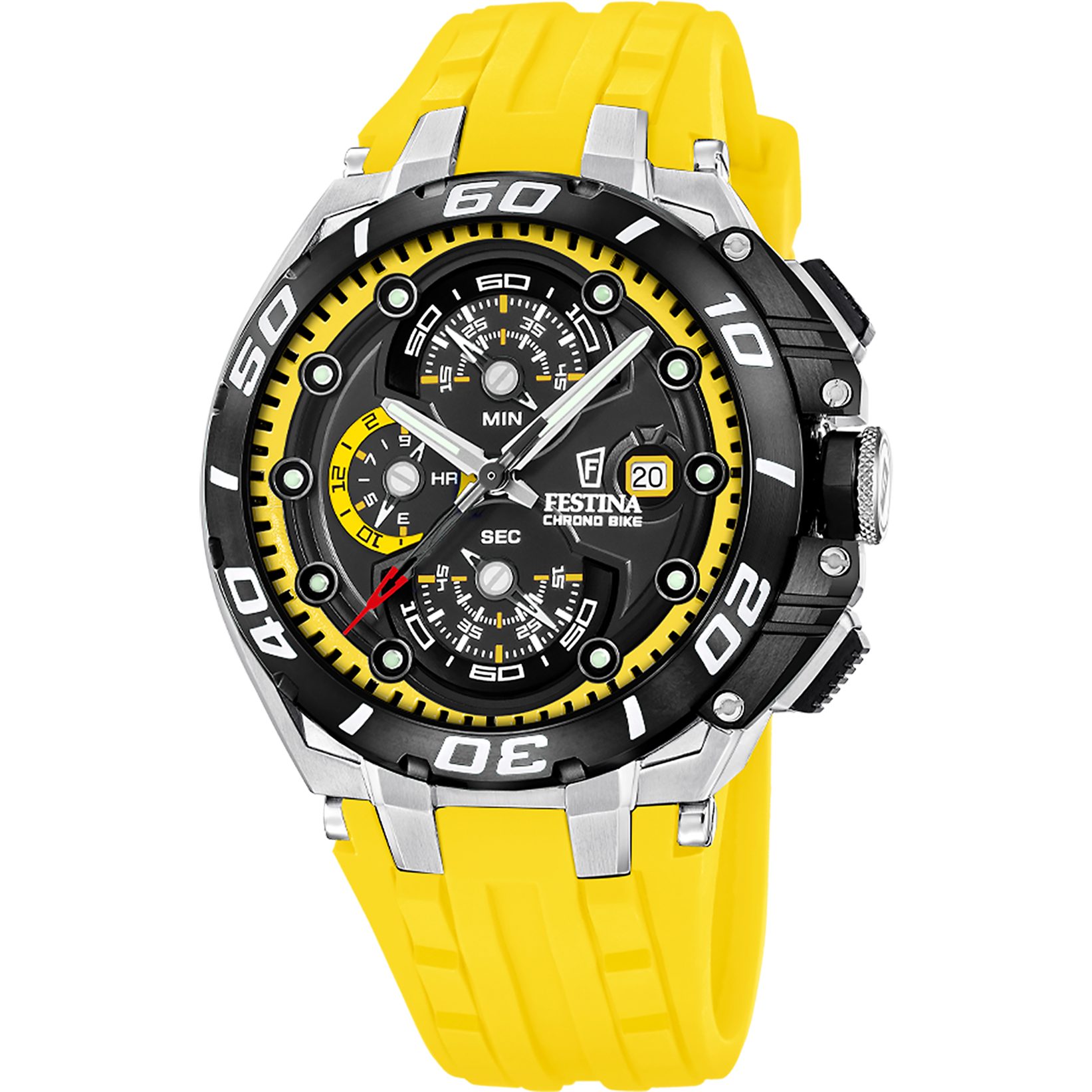Festina Chronograph Chrono Bike F20755_5, Quarzuhr, Armbanduhr, Herrenuhr, analog, Tag, Stoppfunktion
