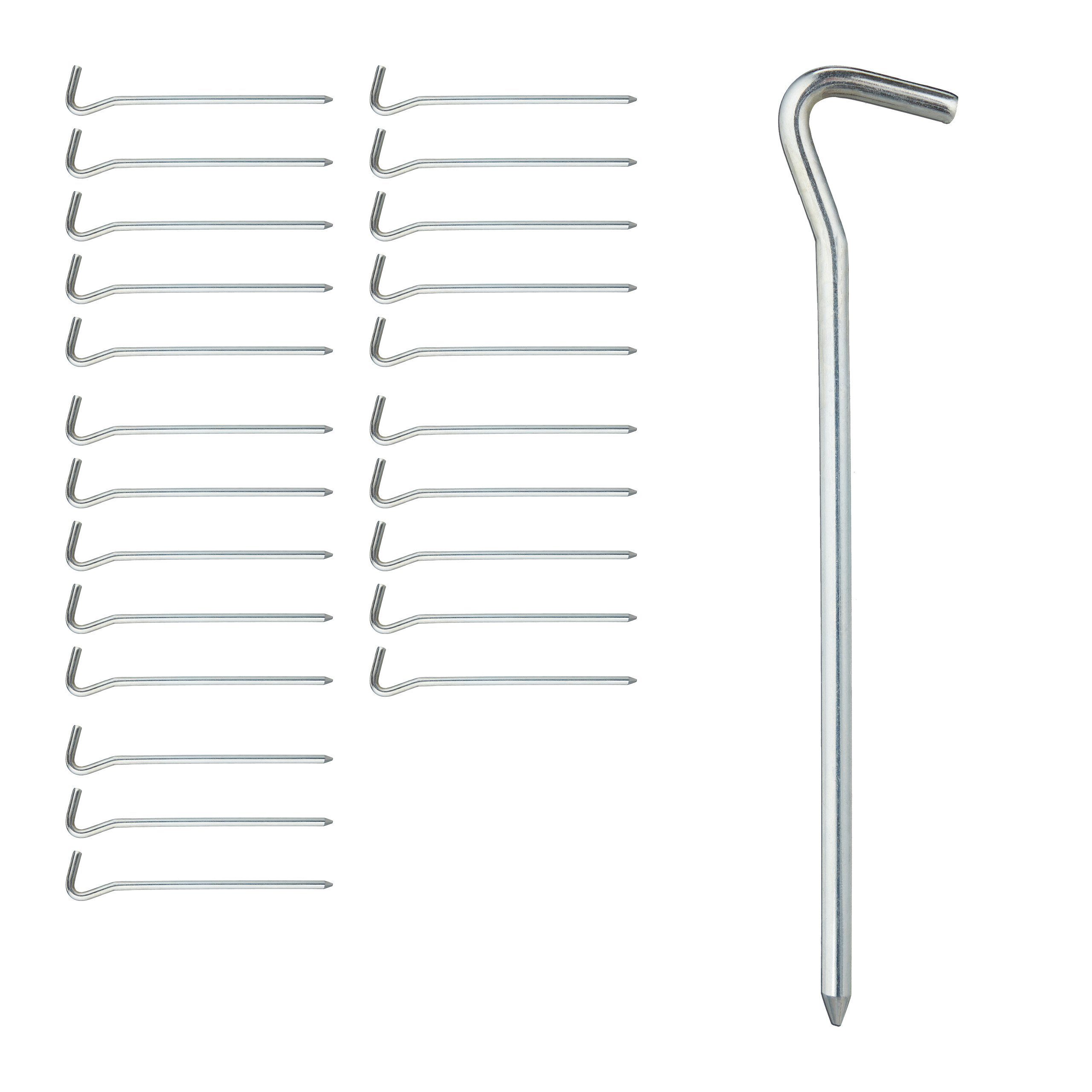 relaxdays Zelthering Zeltheringe rund 24er Set, (24-St)