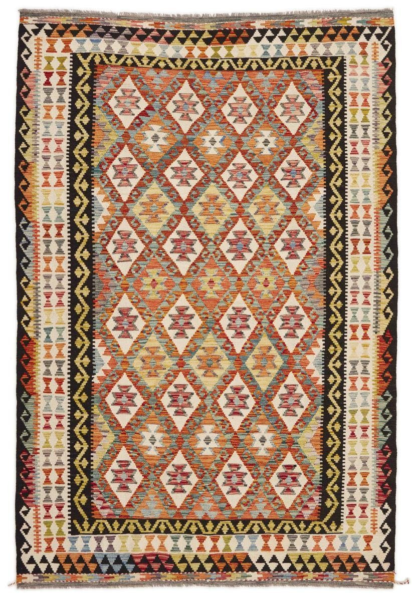 Orientteppich Kelim Afghan 199x297 Handgewebter Orientteppich, Nain Trading, rechteckig, Höhe: 3 mm