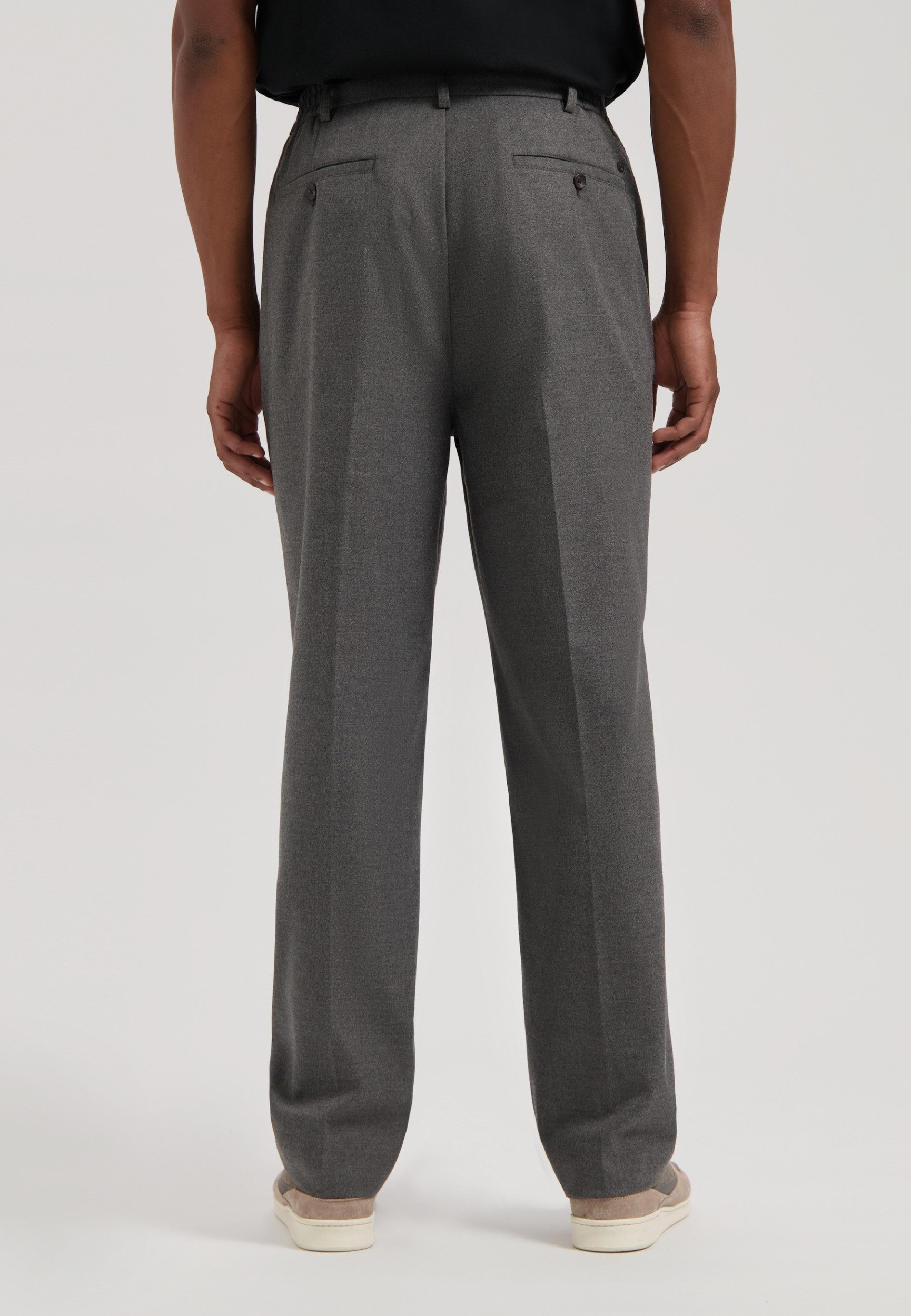 Dstrezzed Chinohose DS_Odin loose fit pant Grey Melange