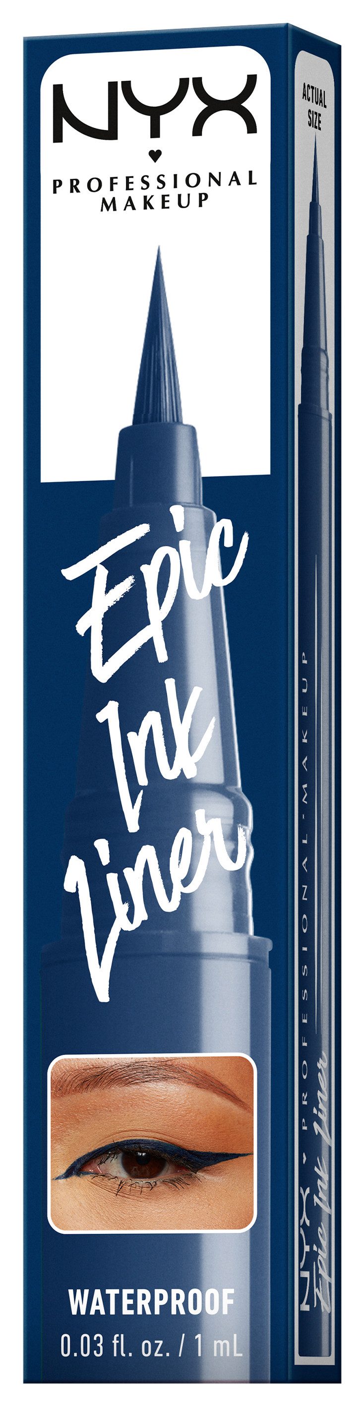 NYX PROFESSIONAL MAKEUP Eyeliner EPIC INK LINER, mit auffälliger Pigmentierung