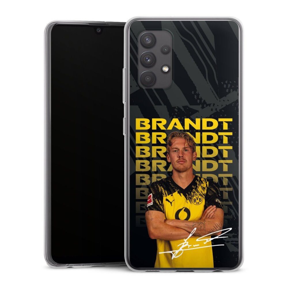 DeinDesign Handyhülle Borussia Dortmund Julian Brandt BVB Julian Brandt 25/26, Samsung Galaxy A32 4G Silikon Hülle Bumper Case Handy Schutzhülle