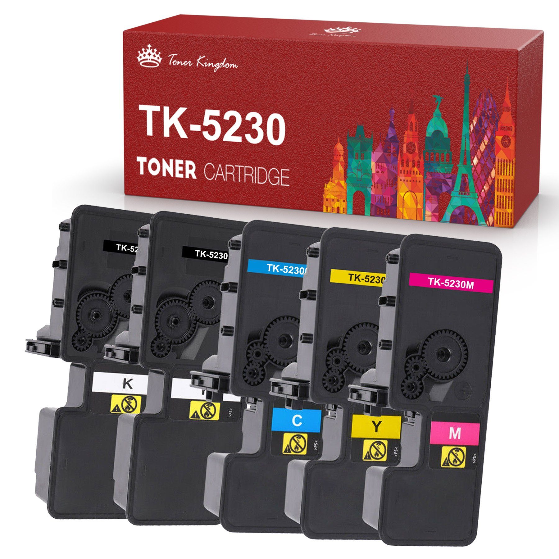 Toner Kingdom Tonerpatrone für KYOCERA TK 5230 Kyocera ECOSYS M5521CDW M5021CDW