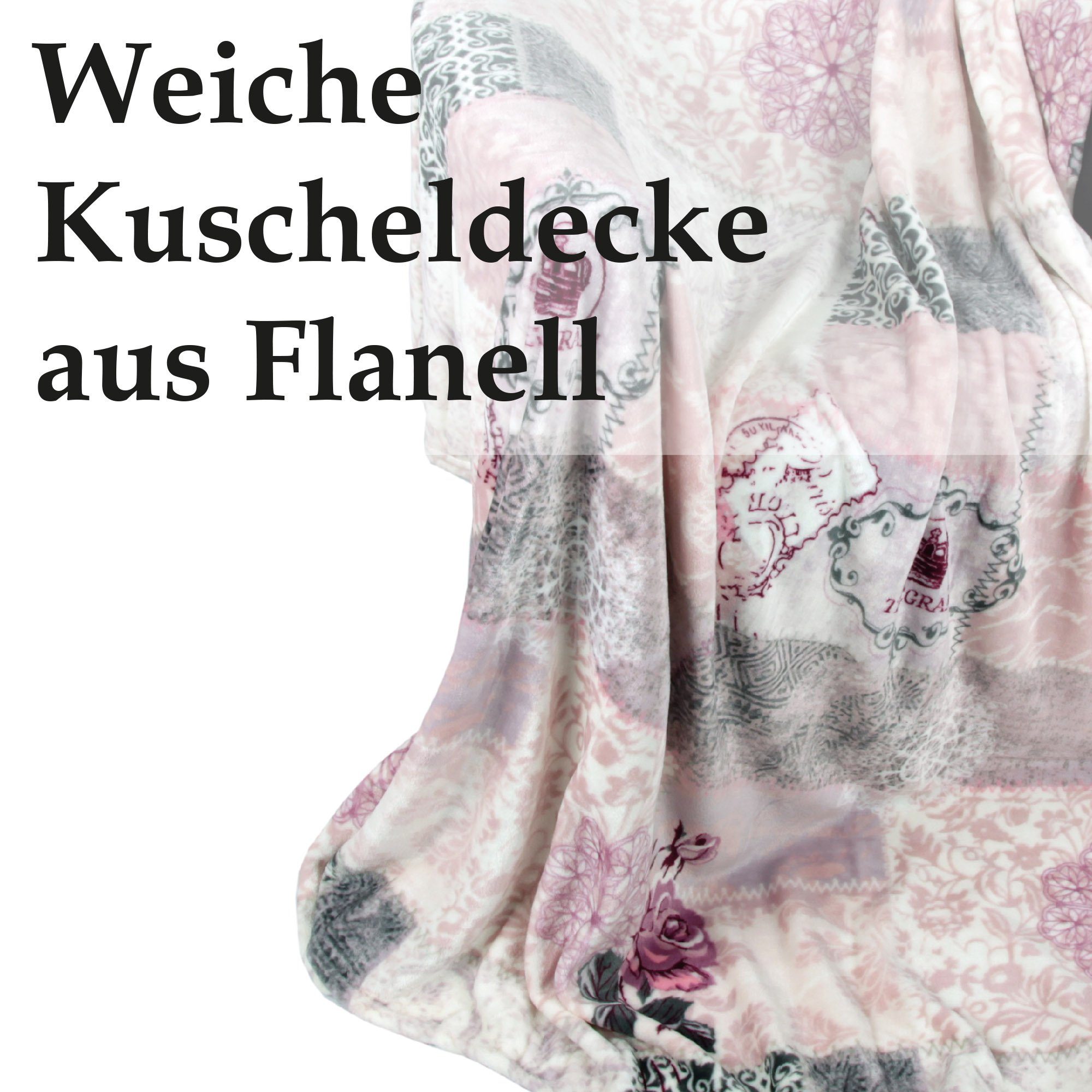 Wohndecke Flanell 150x200 cm, Bestlivings, 100% plüschiges Polyester, federleicht, atmungsaktiv – Bild 5 von 5