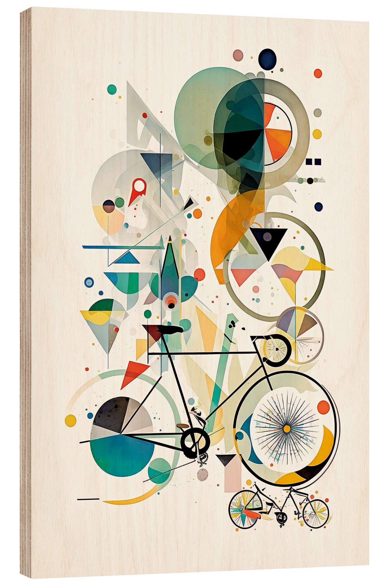 Posterlounge Wandbild Das farbenfrohe Fahrrad, Peter Roder, erhältlich als Poster, Leinwandbild, Wandsticker oder Acrylglasbild