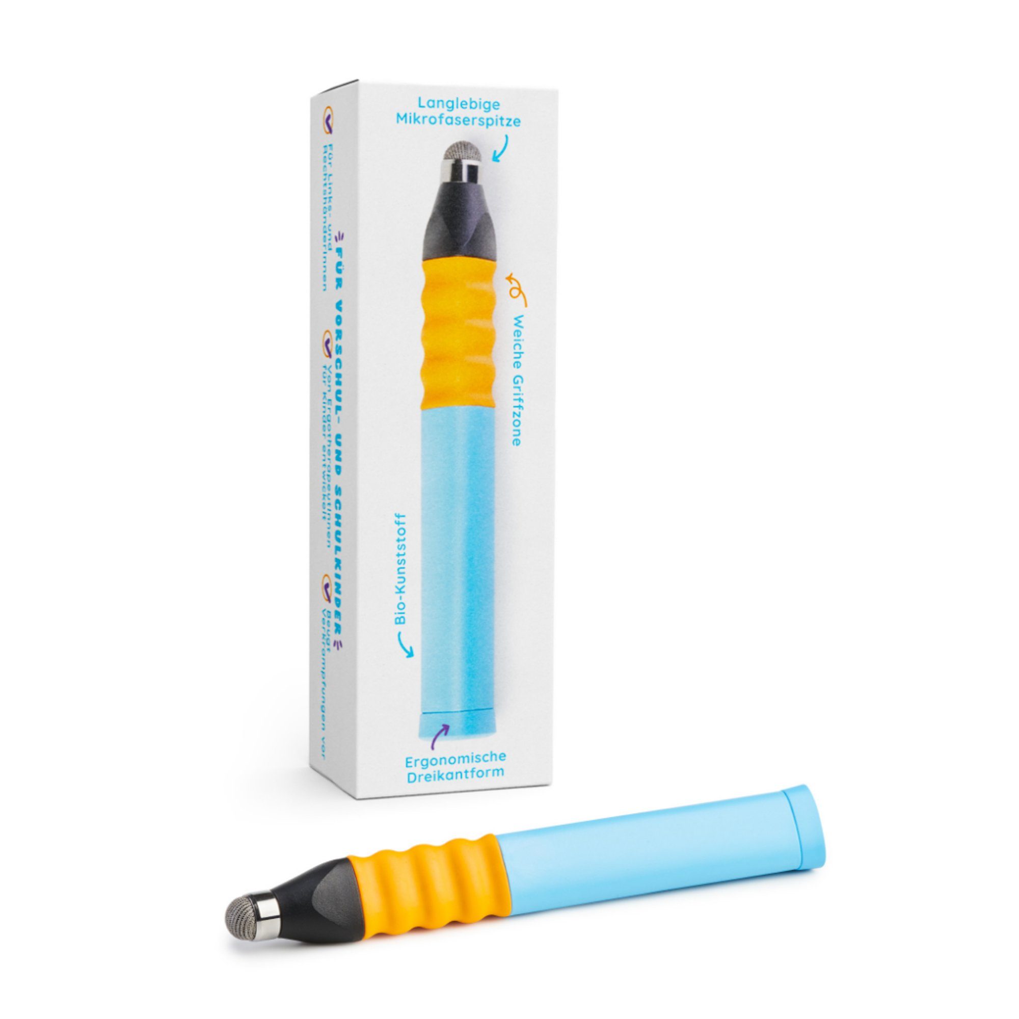 Edurino Lernspielzeug Lernstift Ergonomischer Stift Eingabestift Kinder beidhändig - Blau