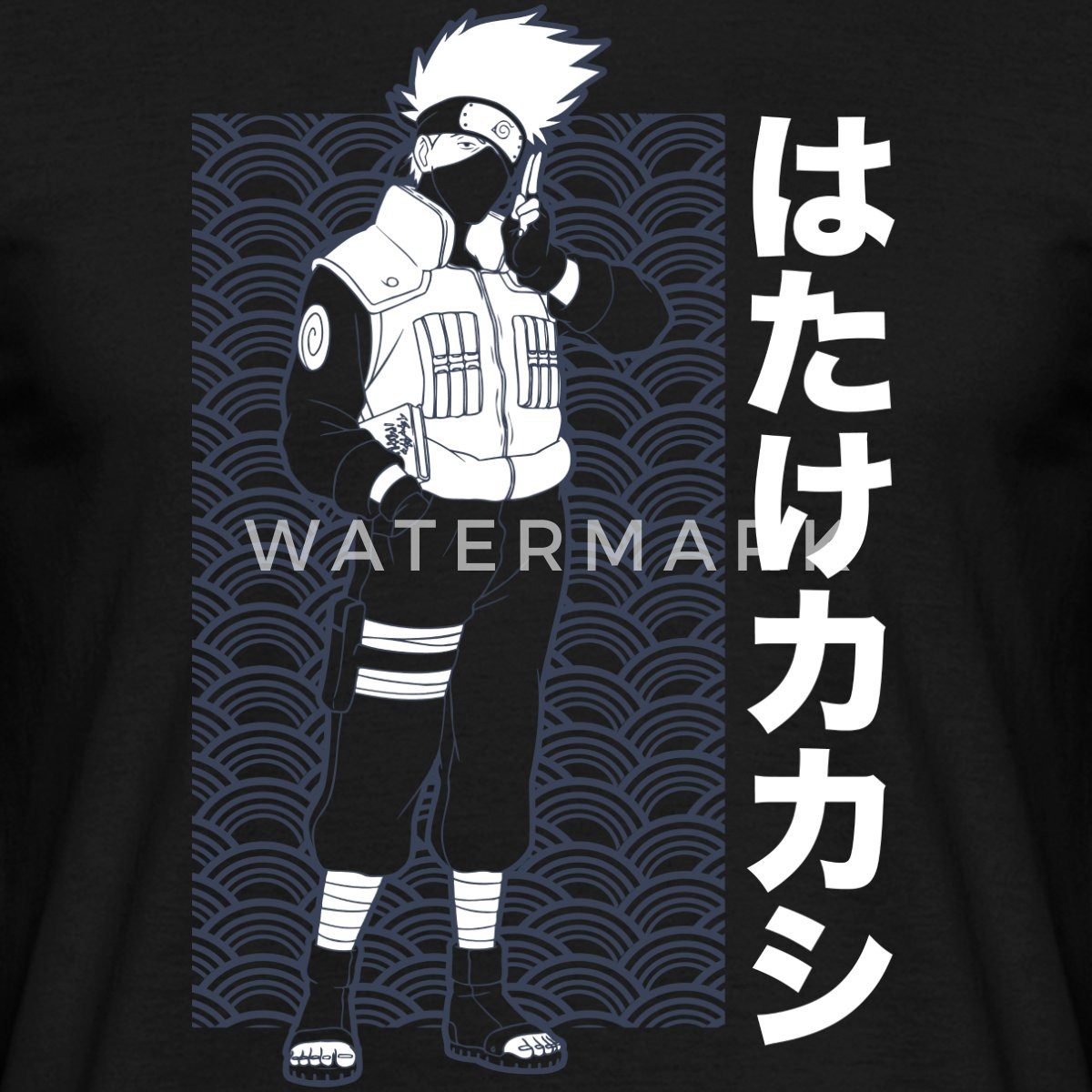 Spreadshirt T-Shirt Naruto Cooles Design Mit Kakashi Männer T-Shirt (1-tlg)