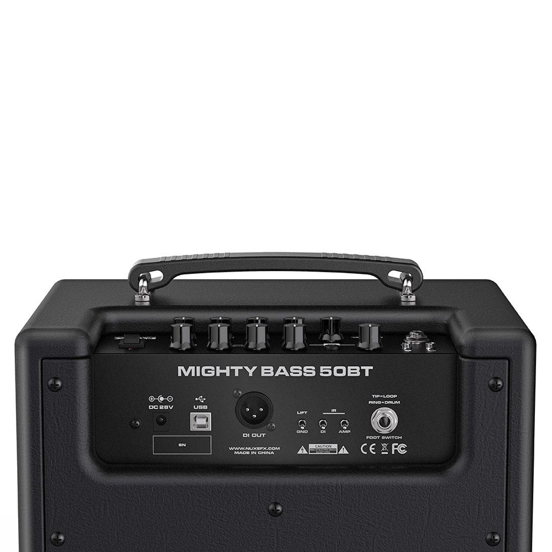 Nux E-Gitarre NUX Mighty Bass 50BT Verstärker mit Klinkenkabel