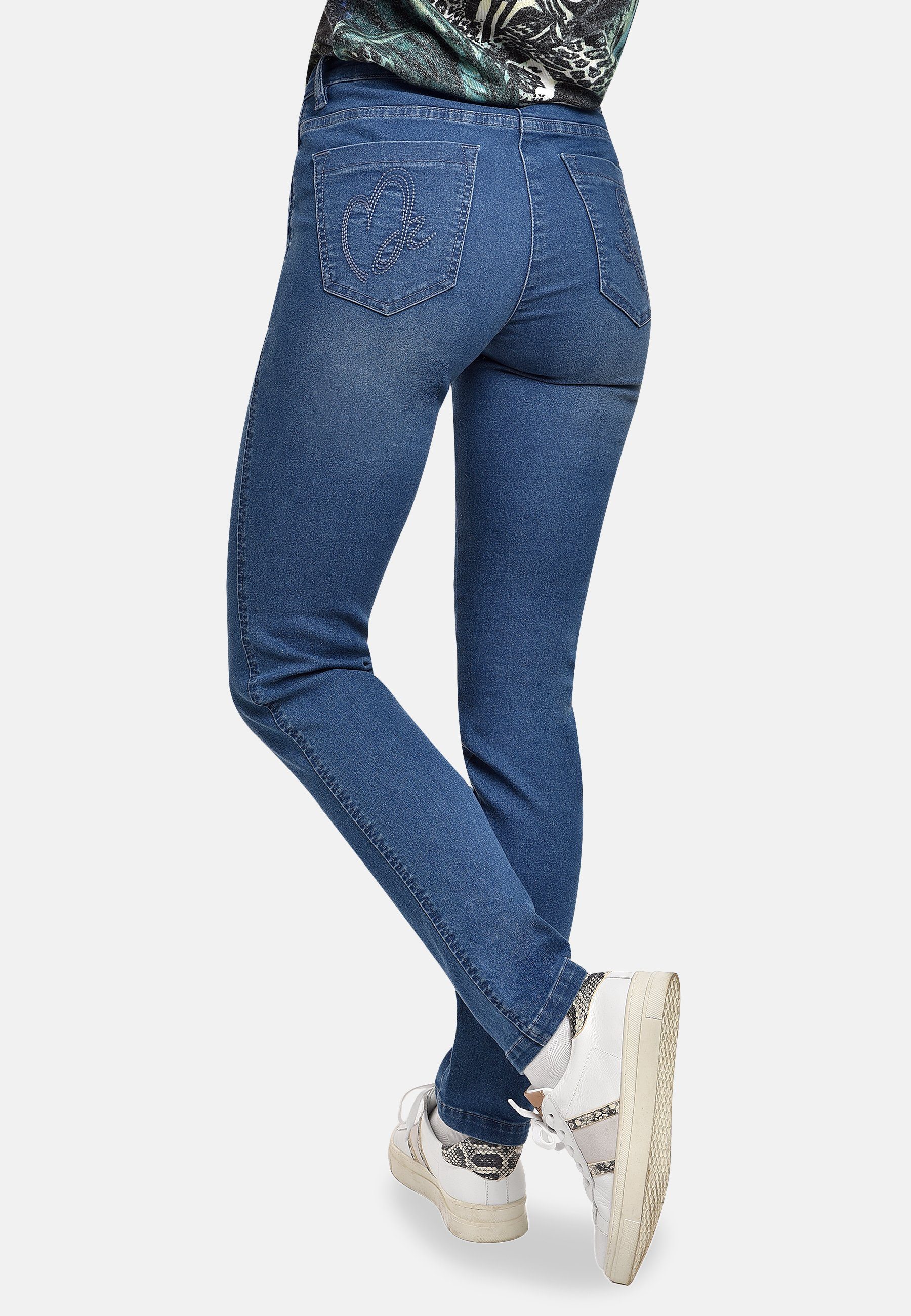 BICALLA blue 5 - Pockets 10/light denim 32 Regular-fit-Jeans (1-tlg)