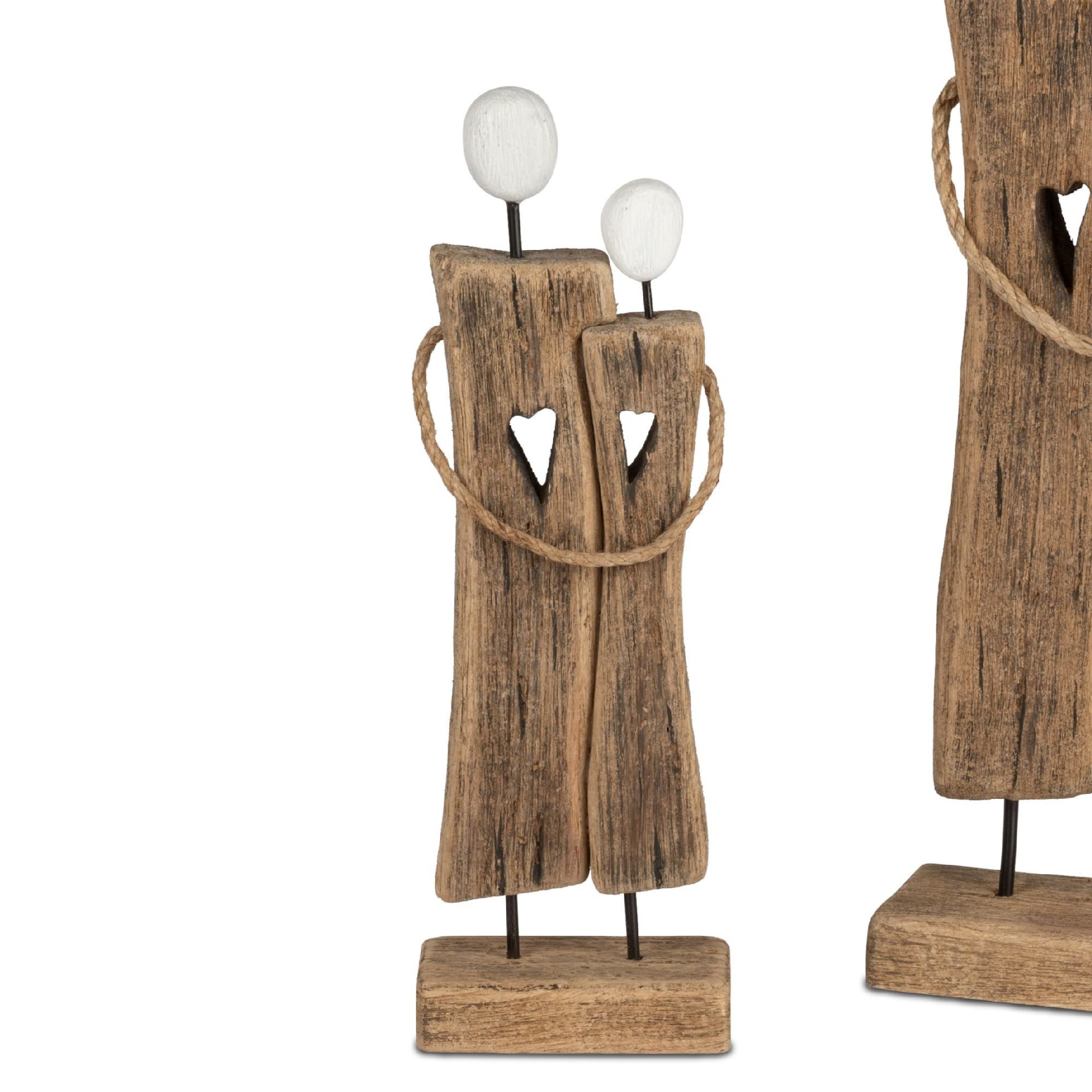 formano Skulptur Paarfiguren, Höhe: 29cm, Farbe: Braun, Motiv: Paar
