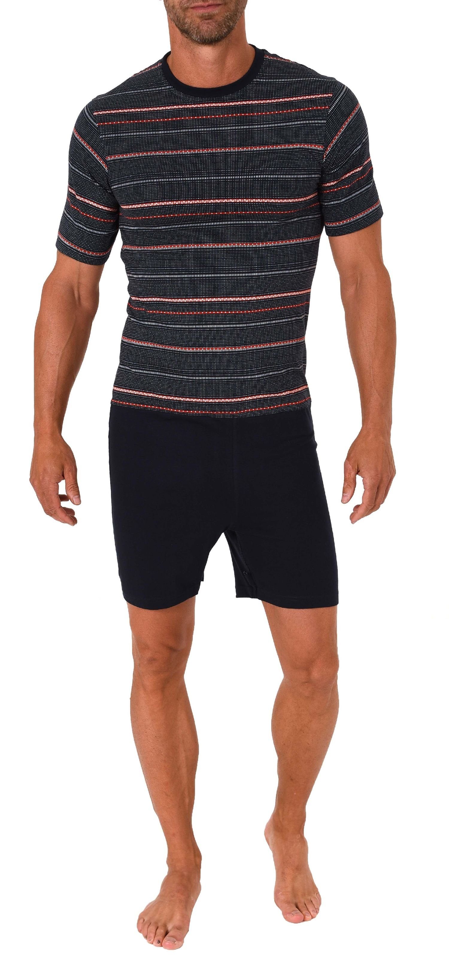 Normann Care Pyjama Herren Pflegeoverall kurzarm mit Reißverschluss am Rück günstig online kaufen