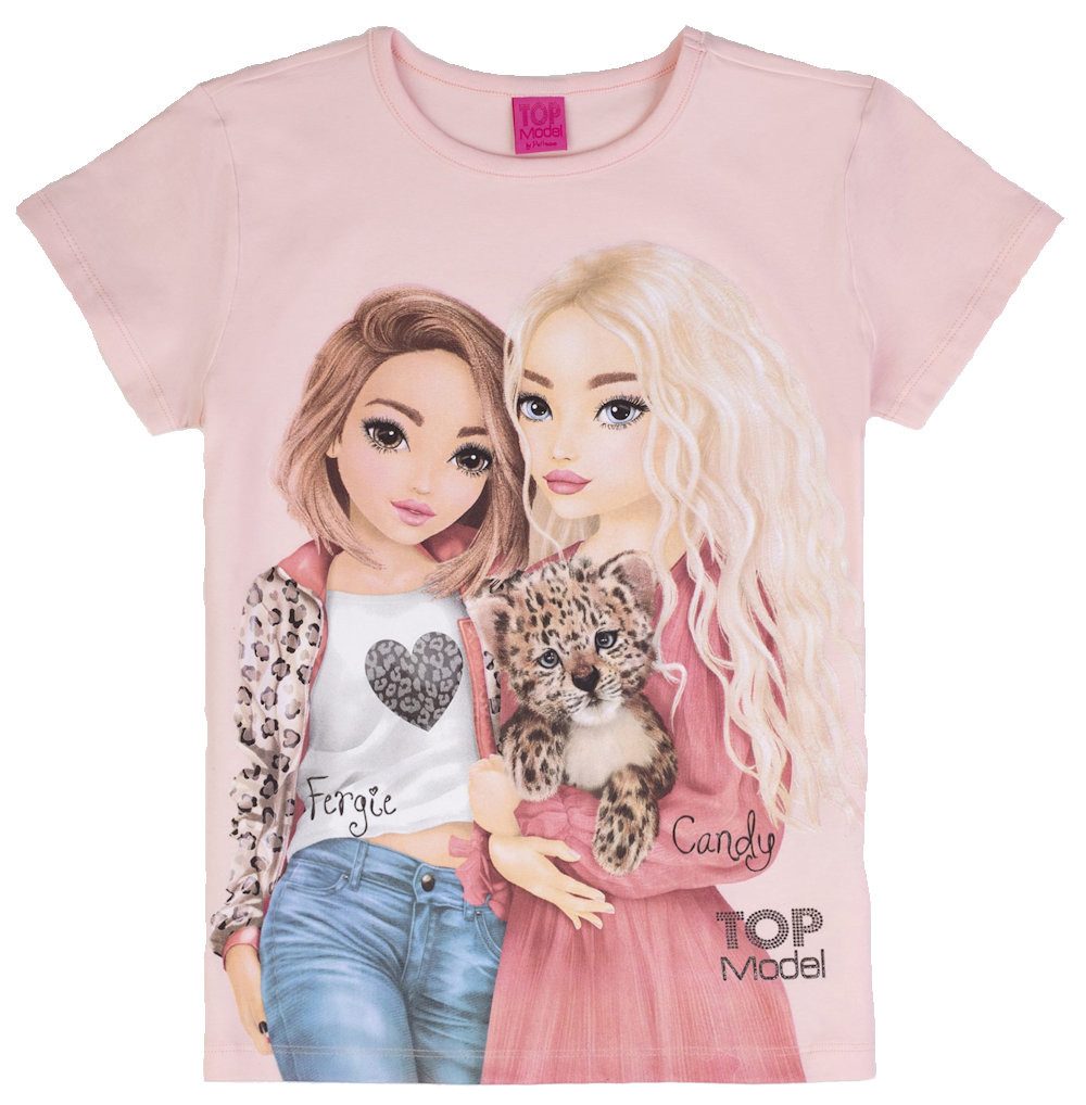 TOPModel T-Shirt TOPModel T-Shirt Fergy + Candy Leopardenbaby pink dogwood (1-tlg)