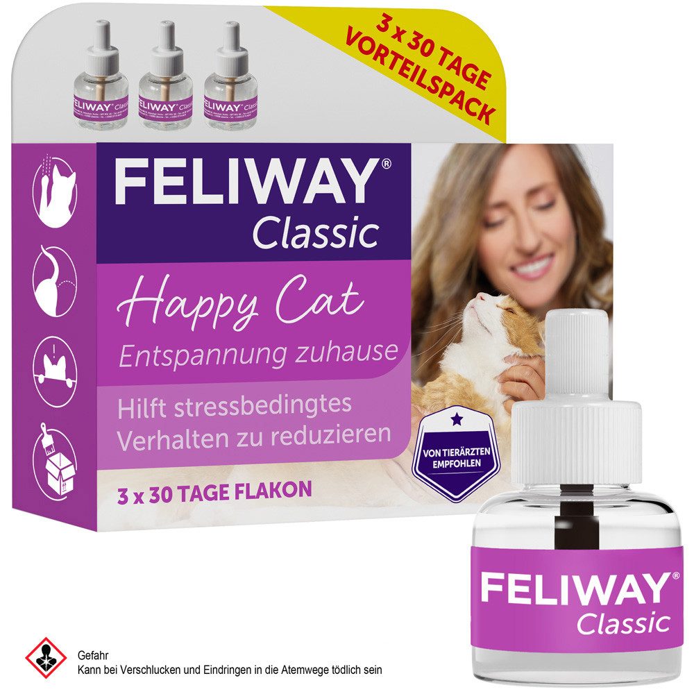 Feliway Katzenstreu FELIWAY® CLASSIC 3x30 Tage Vorteilspack