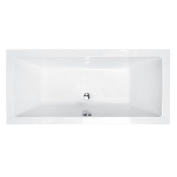 KOLMAN Badewanne Rechteck Quadro 165x75, Acrylschürze Styroporträger, Ablauf VIEGA & Füße GRATIS